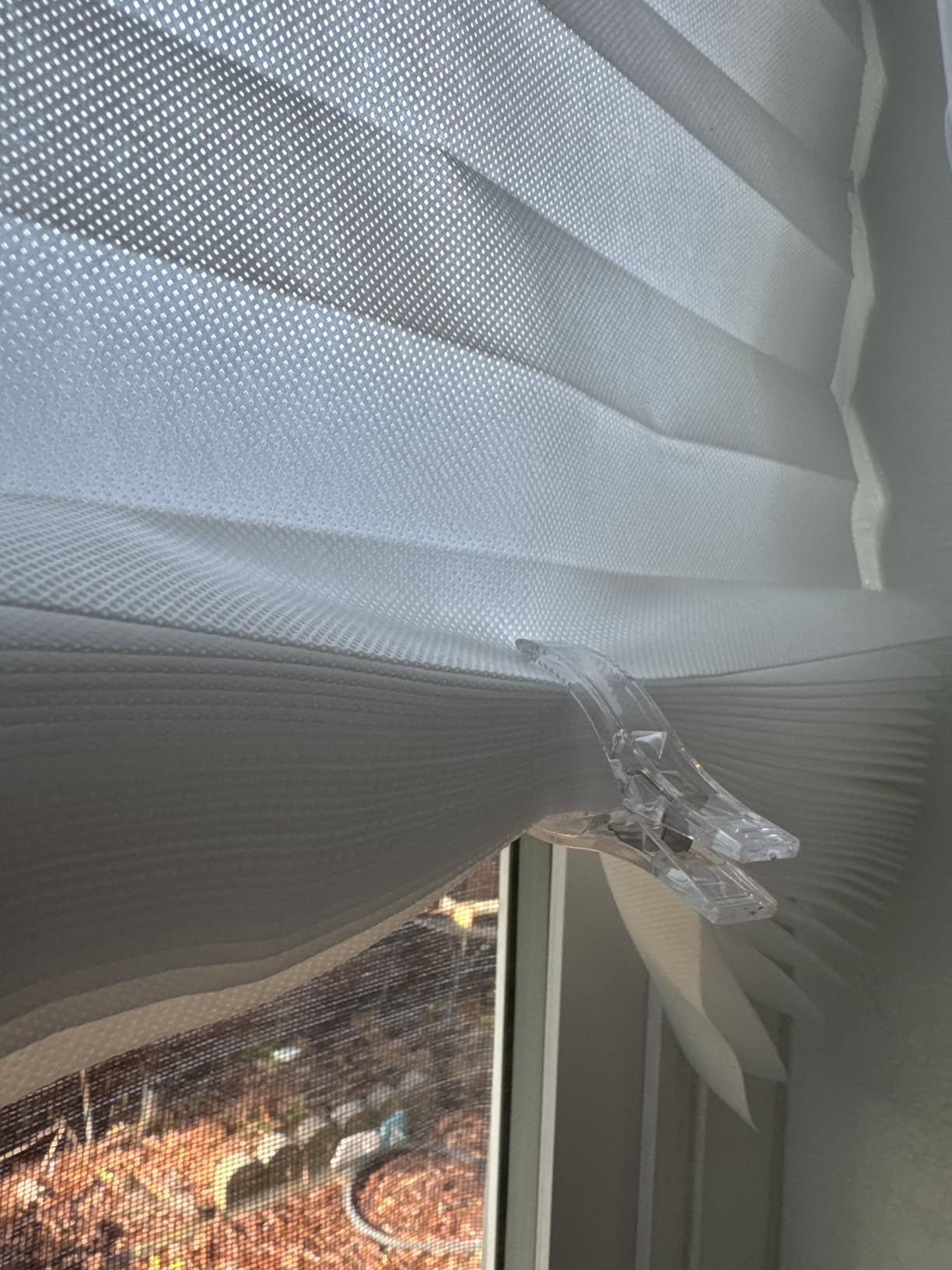 Window Blinds Cordless No Drill Cut to Size Clip On Stick On Self Adhesive Temporary Blinds Pleated Paper Blinds for Windows Doors Shades for Home Nursery Bedroom Kitchen Bathroom | Non-Woven, Light Filtering customer photo 2