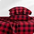 Bare Home Flannel Sheet Set Prints (Queen, Heather Indigo) customer photo 2
