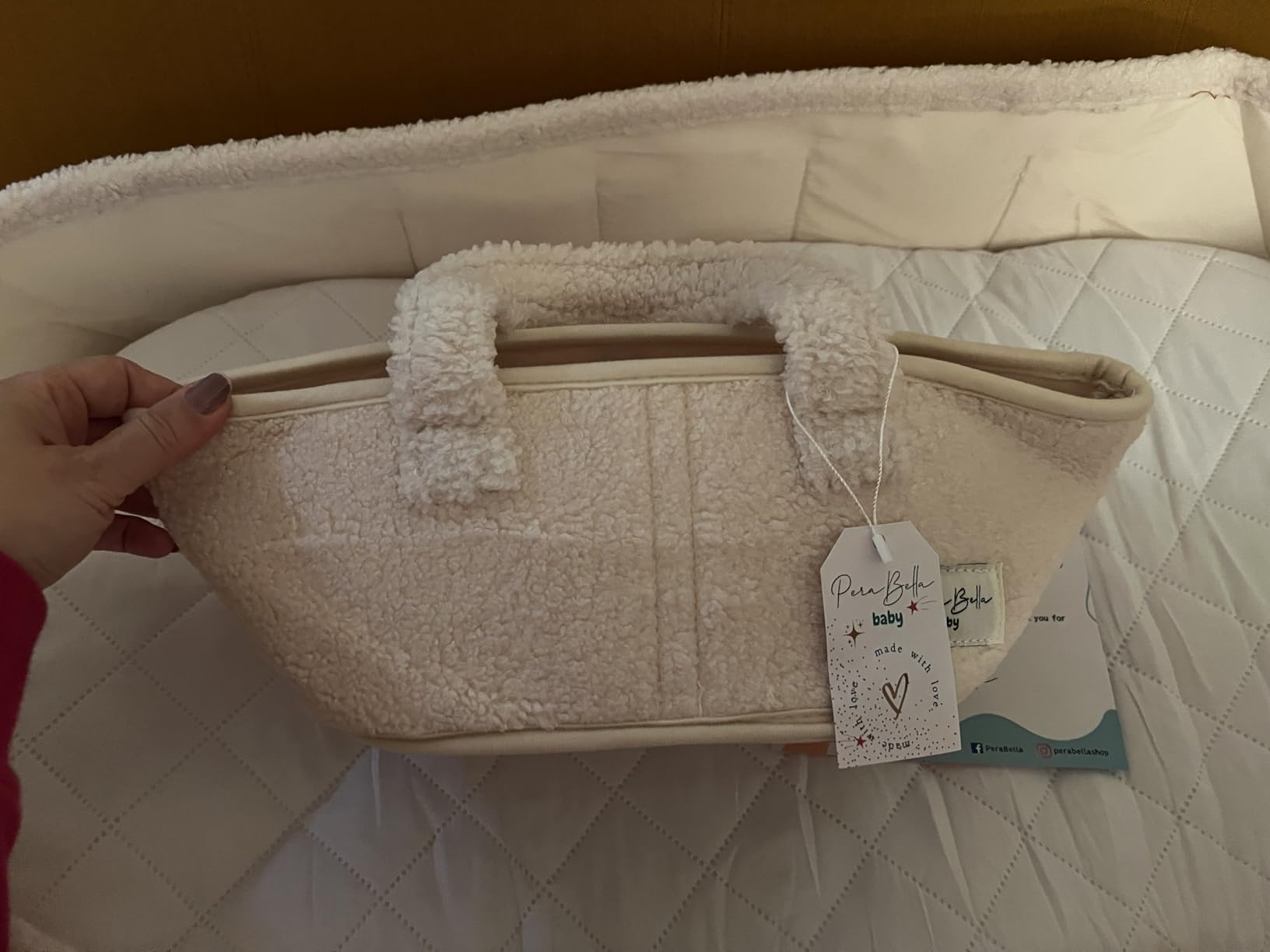 Baby Changing Basket for Baby Dresser, Moses Basket for Babies, Cotton Rope Diaper Changing Basket, Unisex Baby Moses Basket, Foam Diaper Changing Pad for Dresser, Changing Table Topper for Dresser customer photo 1