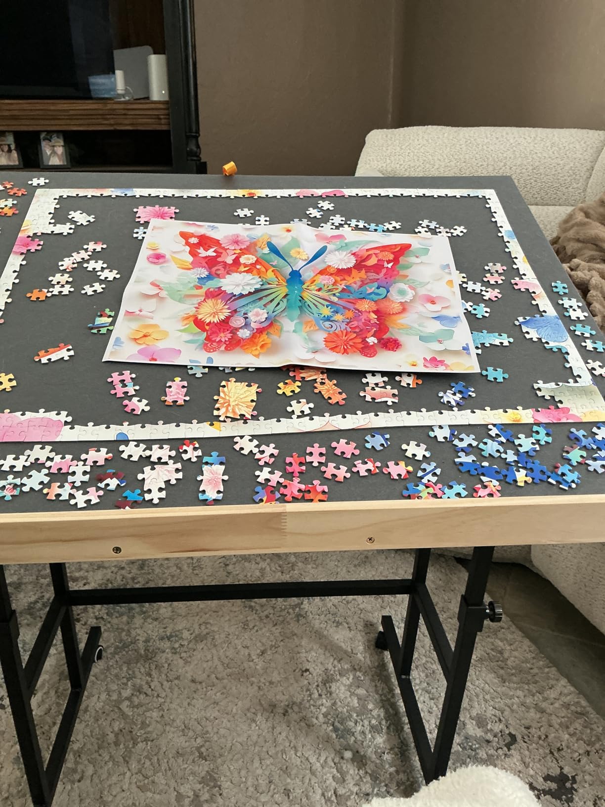 ALL4JIG 1500 Piece Puzzle Table with Legs, 24.53