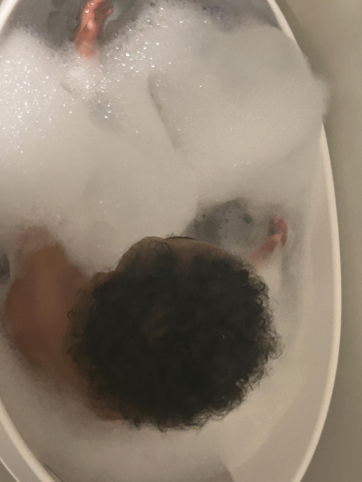 Toddler Bath Tub | Larger Bath for Bigger Kids at Bathtime | Includes Warm and Soft Foam backrest | Grippy Anti-Slip Surface | Includes Easy Drain Bath Plug | Taupe Beige customer photo 2