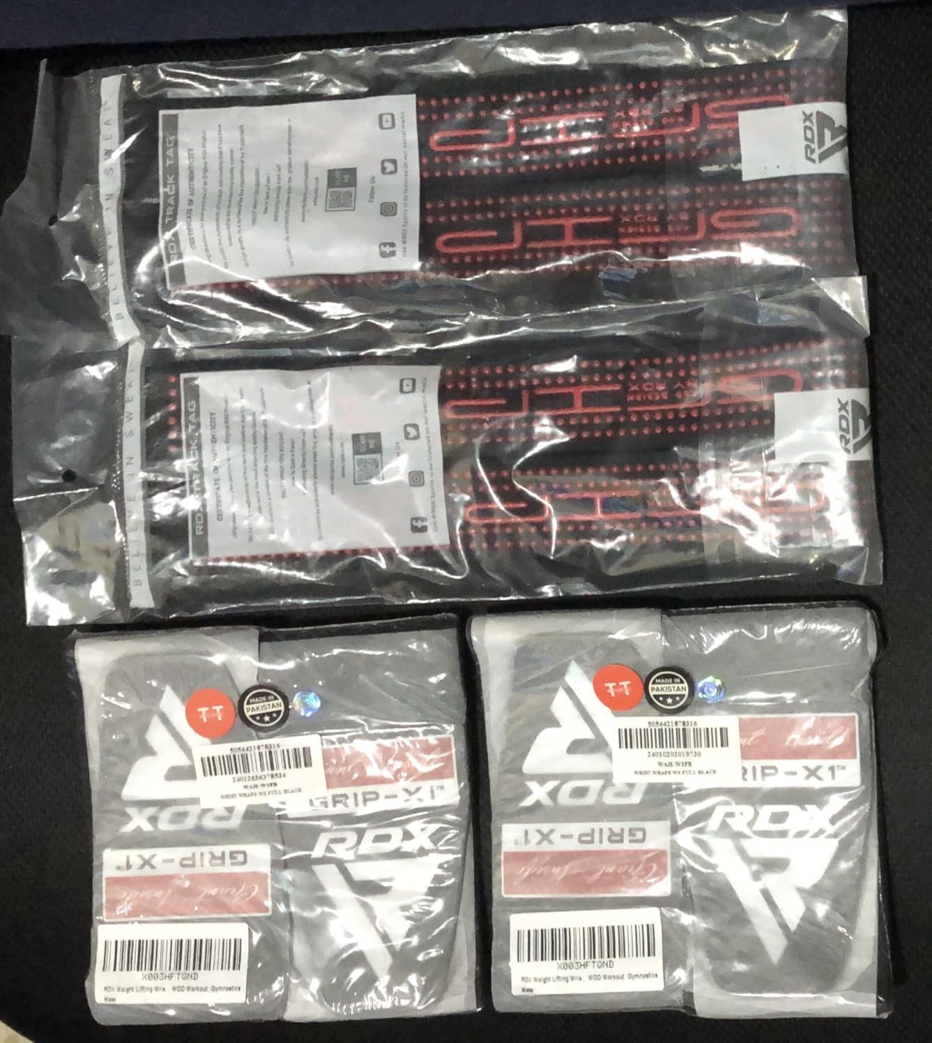 RDX Wrist Wraps for Weightlifting (Pair), IPL USPA Approved, Elasticated 18