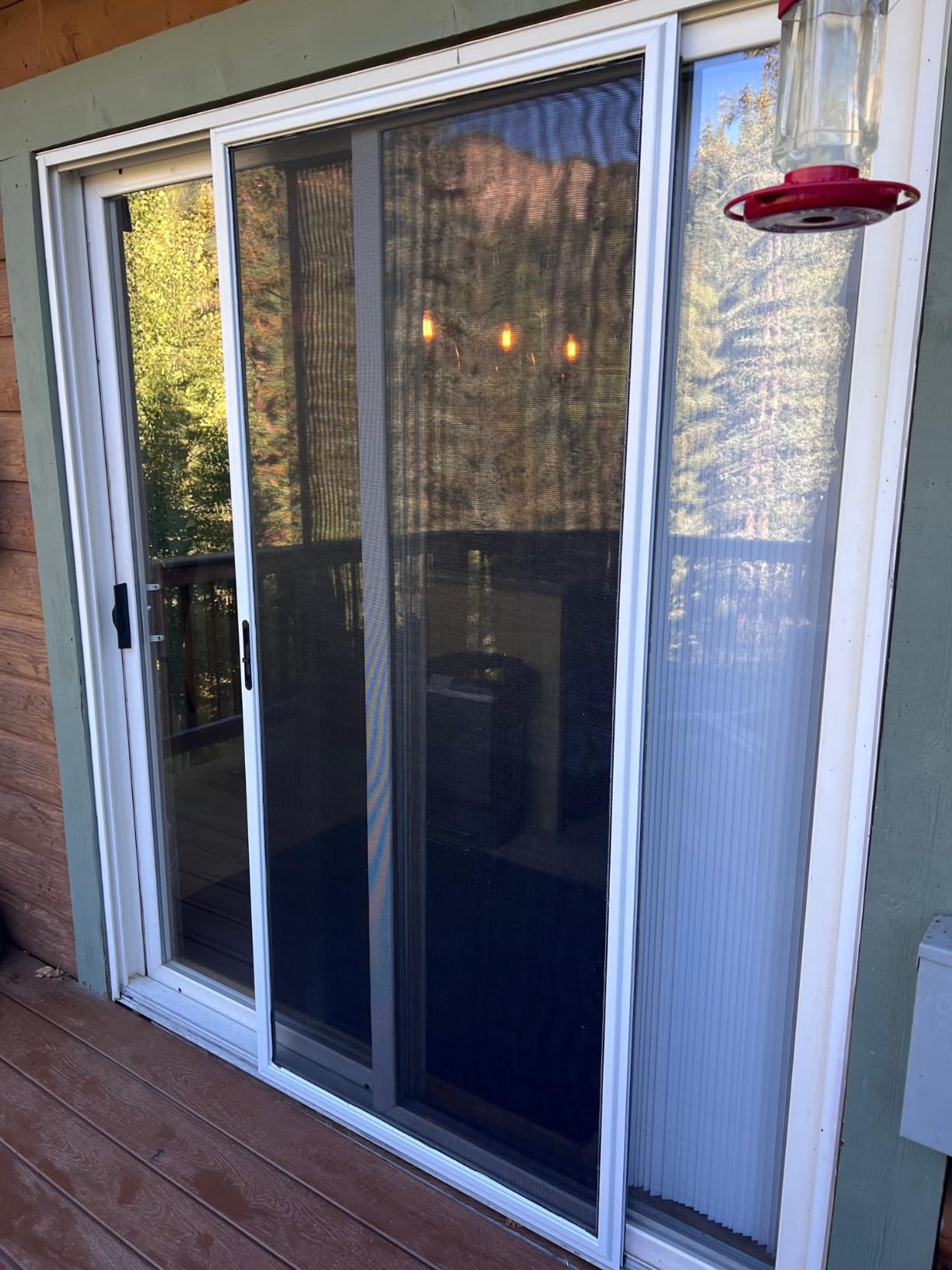 Custom Size Sliding Patio Screen Door Kit - Made to Order Aluminum Frame, Assembly Required, Locking Handle, 5 Color Options, Optional PetScreen® Mesh customer photo 2