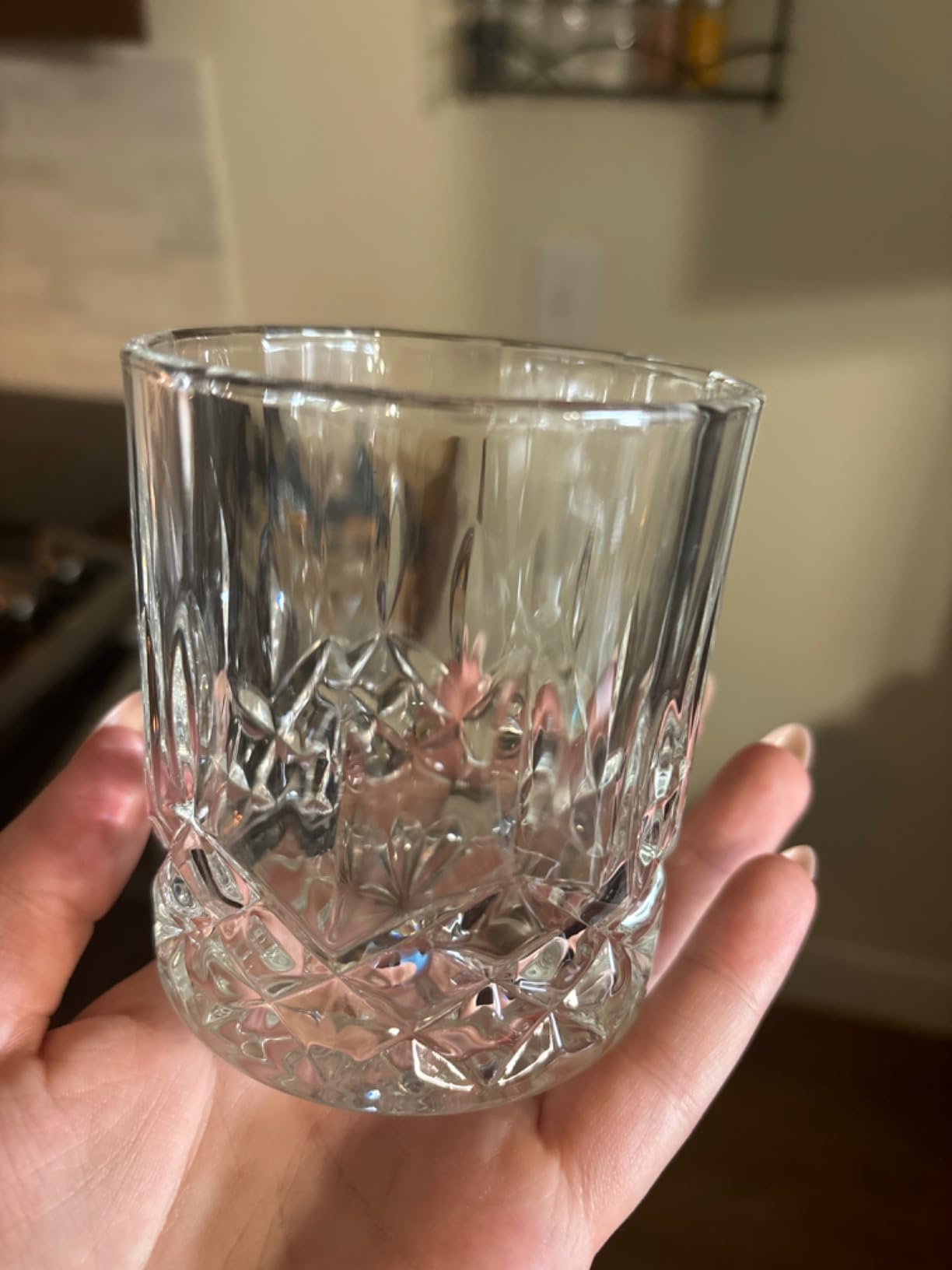 Gencywe Crystal Whiskey Glasses Set of 8 (Buy 6, get 2 Free), 11 OZ Old Fashioned Whiskey Glasses, Bourbon Cocktail Rocks Glasses, Clear Bar Glasses for Drinking Scotch Vodka Tequila Rum Gift for Men customer photo 1