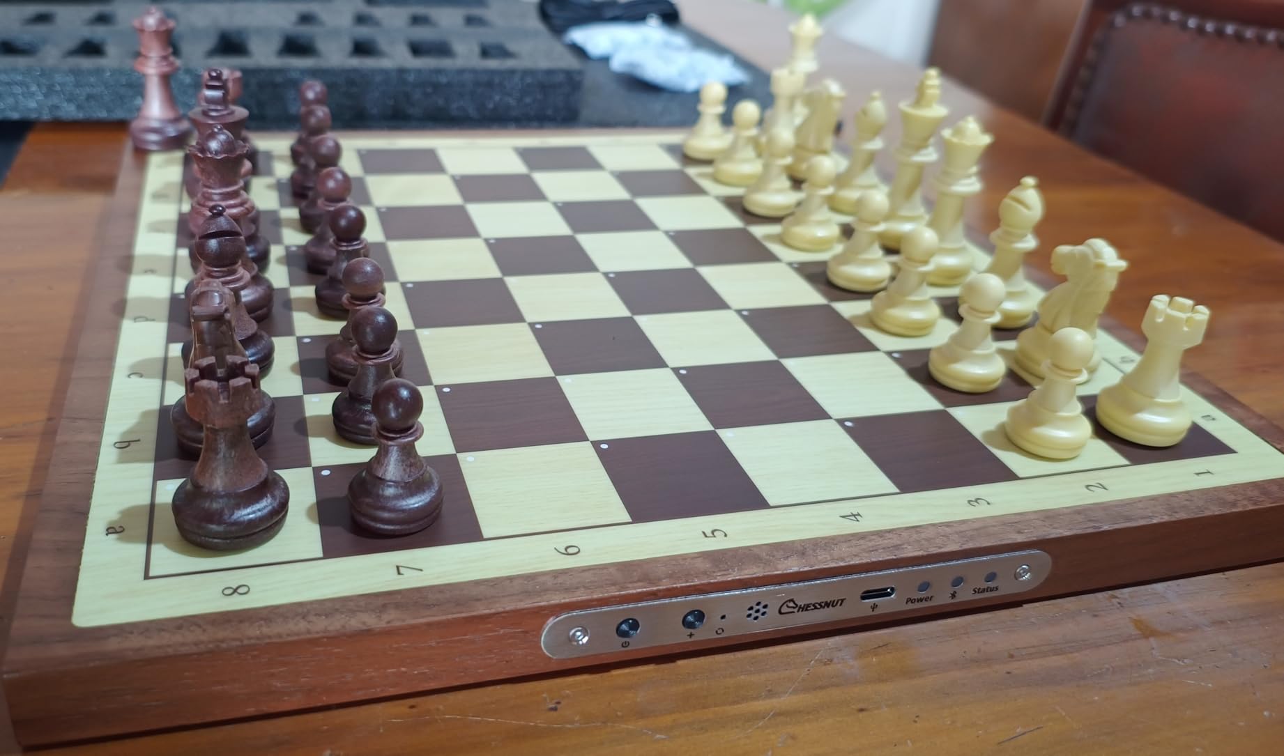 Chessnut Air Electronic Chess Board with AI - Handcrafted Wooden Board, LED Indicators, Adaptive Difficulty, Full Piece Recognition - Play Online on Major Chess Platforms customer photo 2