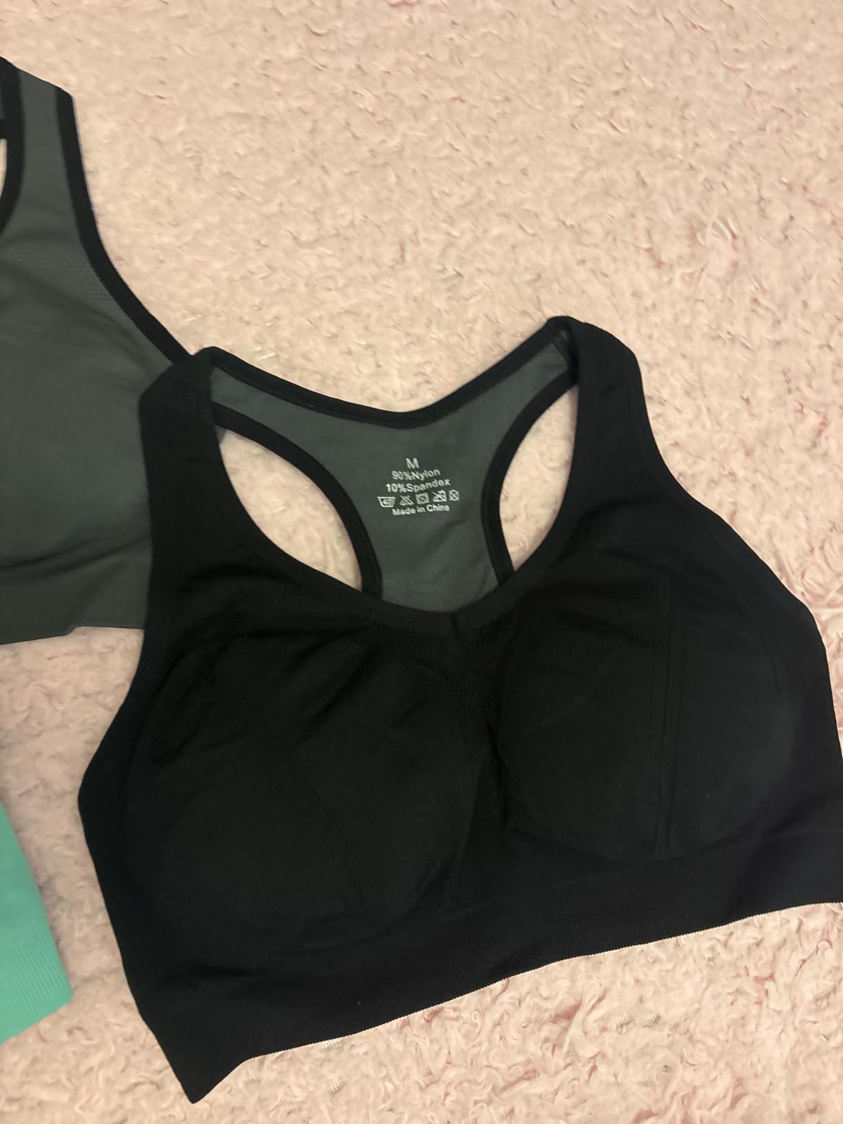 Racerback Sports Bras for Women with Pads - High Impact Athletic Tank Tops for Yoga and Workout Brassieres Bra customer photo 1