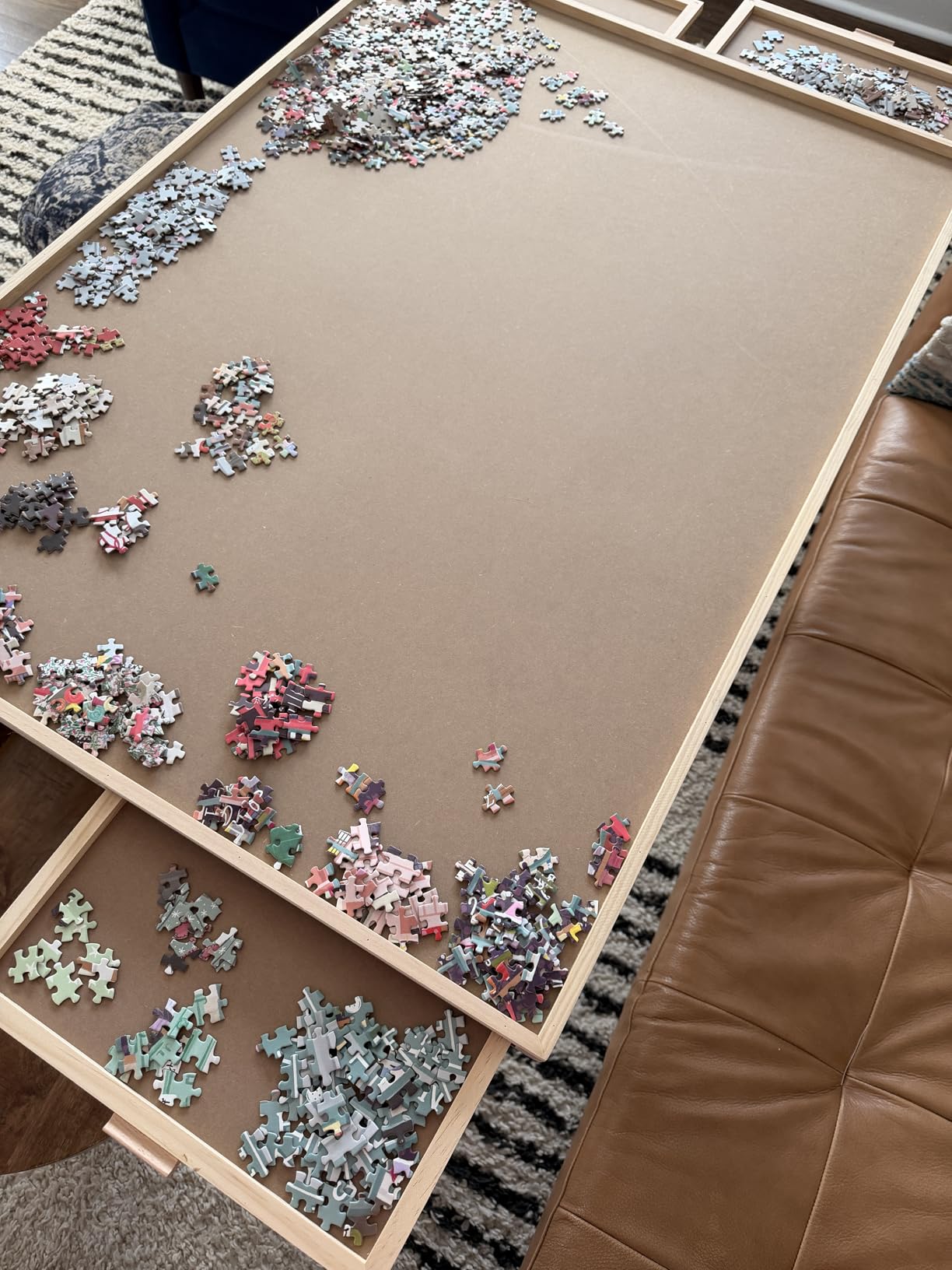 ALL4JIG 2000 Piece Rotating Puzzle Board with 4 Drawers and Cover, 28.5