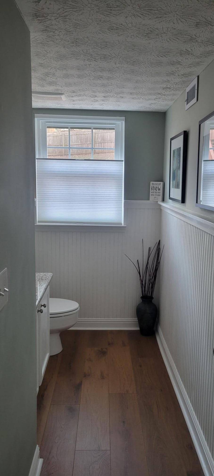 Persilux Custom Size Cellular Shades Top Down Bottom Up Cordless Light Filtering Honeycomb Blinds Thermal UV Protection Energy Saving, White customer photo 2