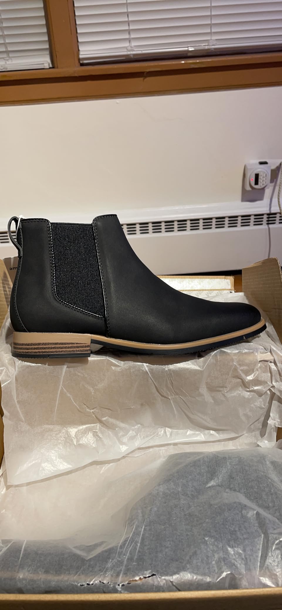 Amazon Essentials Men's Slip On Chelsea Ankle Boot customer photo 2