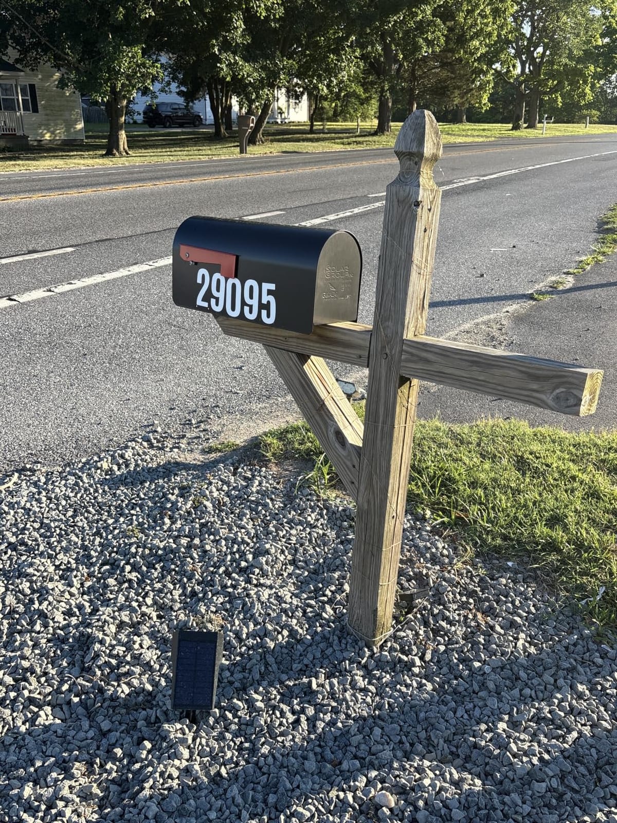Architectural MAILBOXES Ironside Large Capacity Galvanized Steel black, Post-Mount Mailbox, MB801BAM, Metal, Black | Galvanized steel build for outside with rust-resistant powder-coat finish and a magnetic door closure. USPS approved. customer photo 1