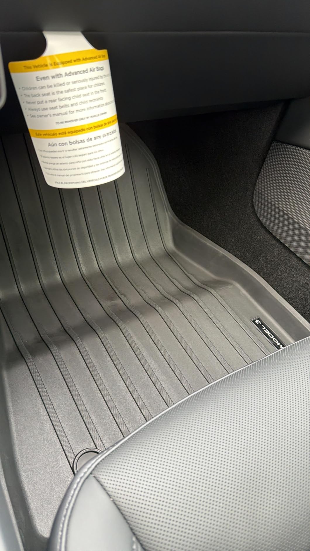 Pedigree Floor Mats Compatible with Tesla Model 3 | Custom Fit Floor Liners for 2026/2025/2024 Tesla Model 3, 1st & 2nd Row All Weather Protection customer photo 1