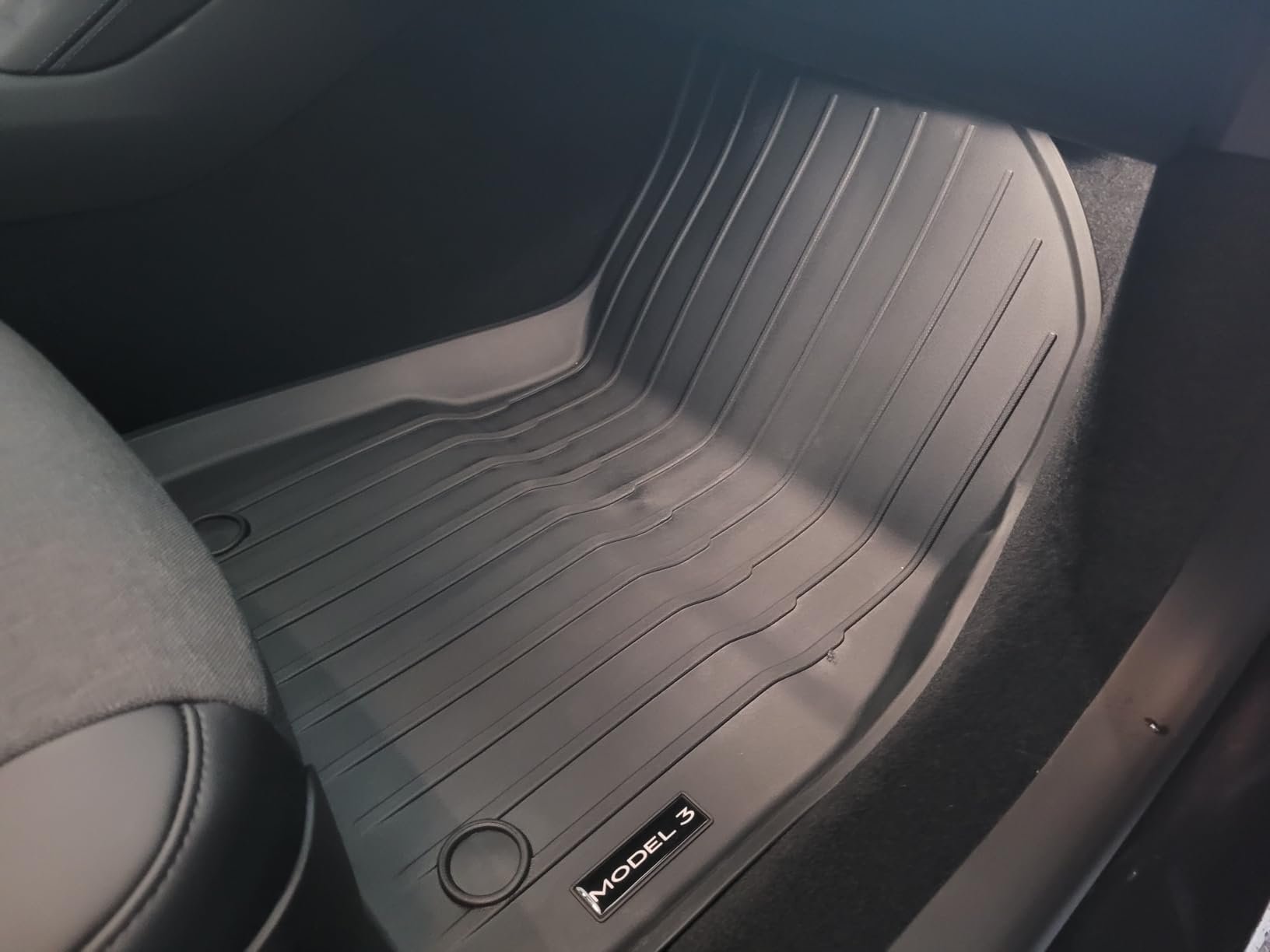 Pedigree Floor Mats Compatible with Tesla Model 3 | Custom Fit Floor Liners for 2026/2025/2024 Tesla Model 3, 1st & 2nd Row All Weather Protection customer photo 2