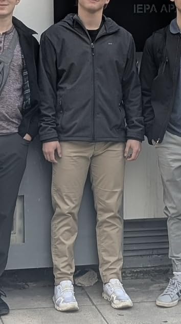 33,000ft Men's Hooded Softshell Jacket Waterproof Lightweight Insulated Windbreaker Fleece Lined Rain Shell Jacket customer photo 1