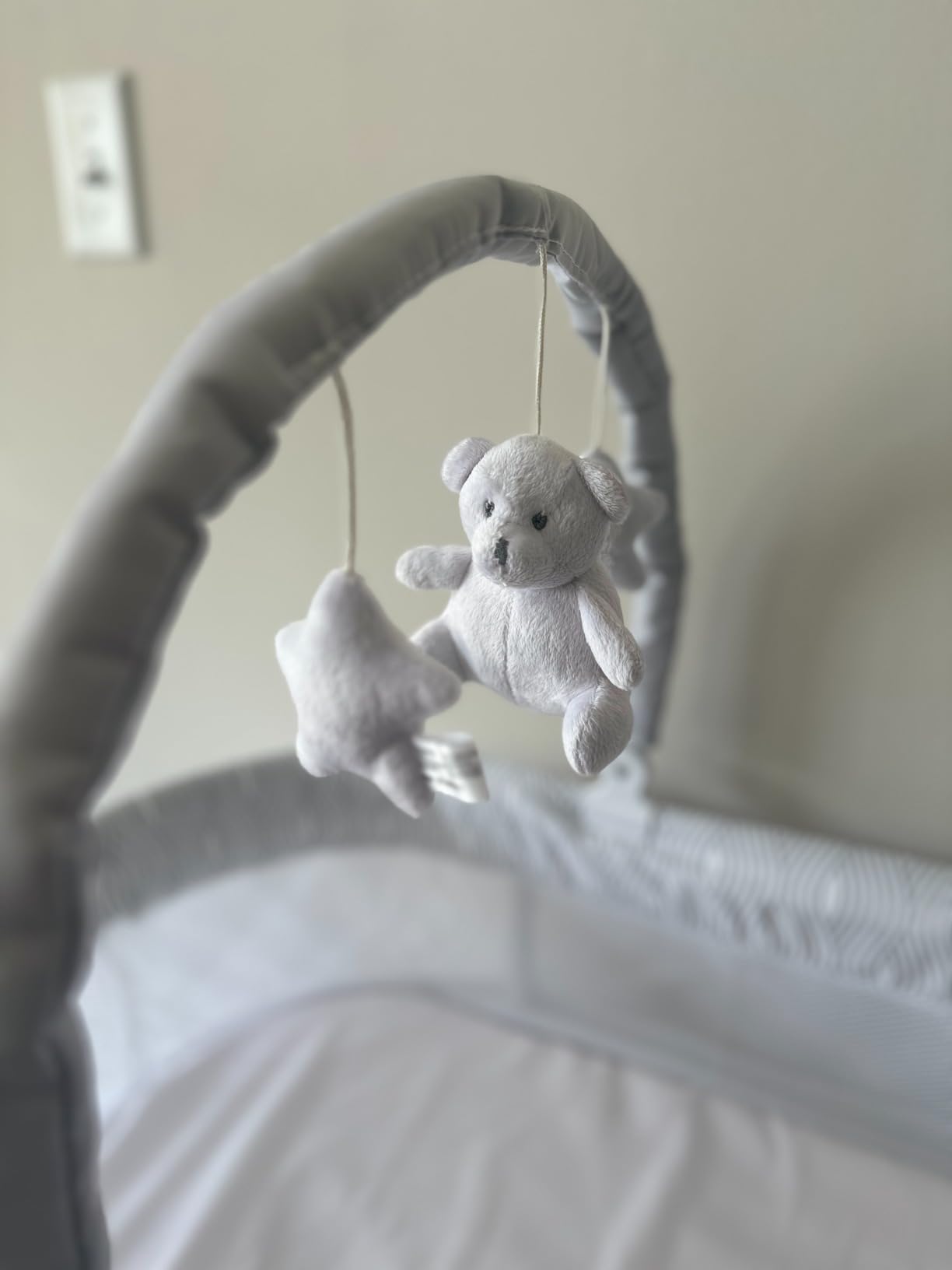 Delta Children Curve Bassinet, White/Grey customer photo 1