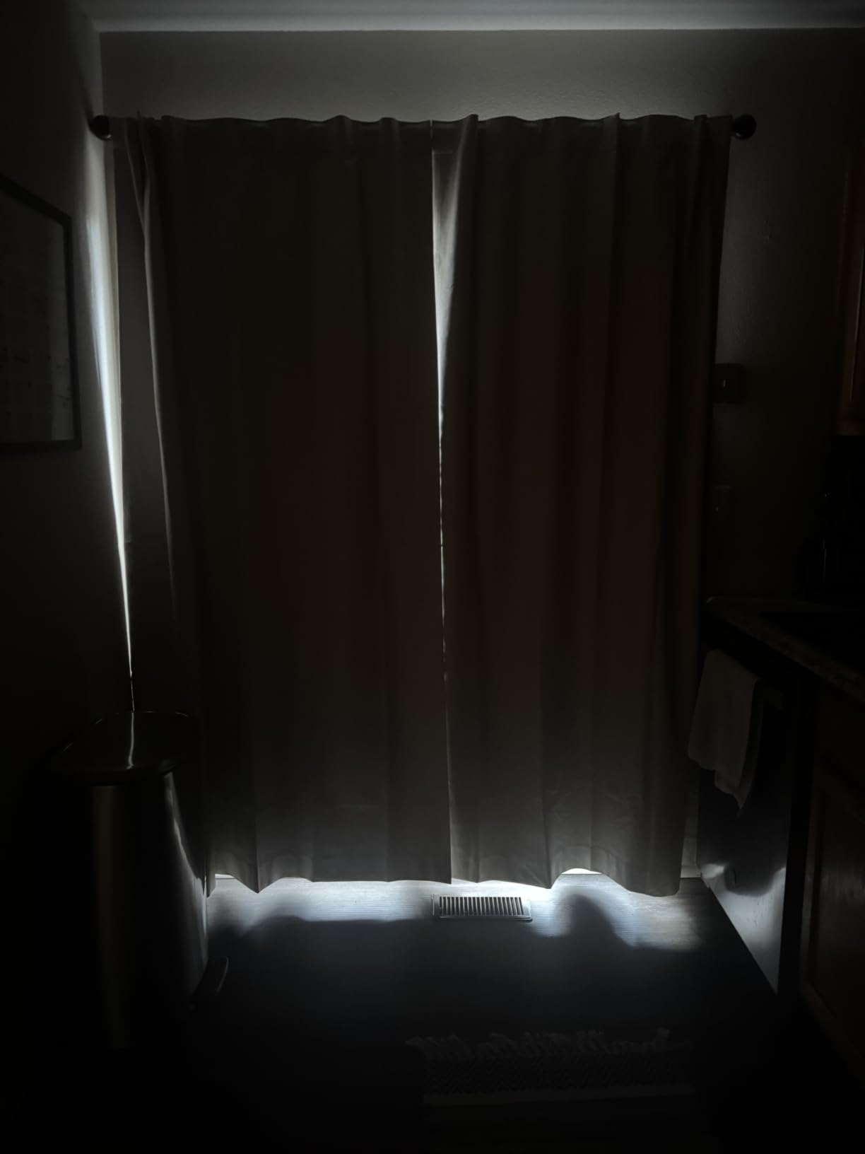Linen Total Blackout Curtains for Bedroom Living Room 84 Inch, Cream | 100% Blackout Shield Linen Textured Back Tab/Rod Pocket Drapes, Thermal Insulated Blackout Curtains 2 Panels Set, 50