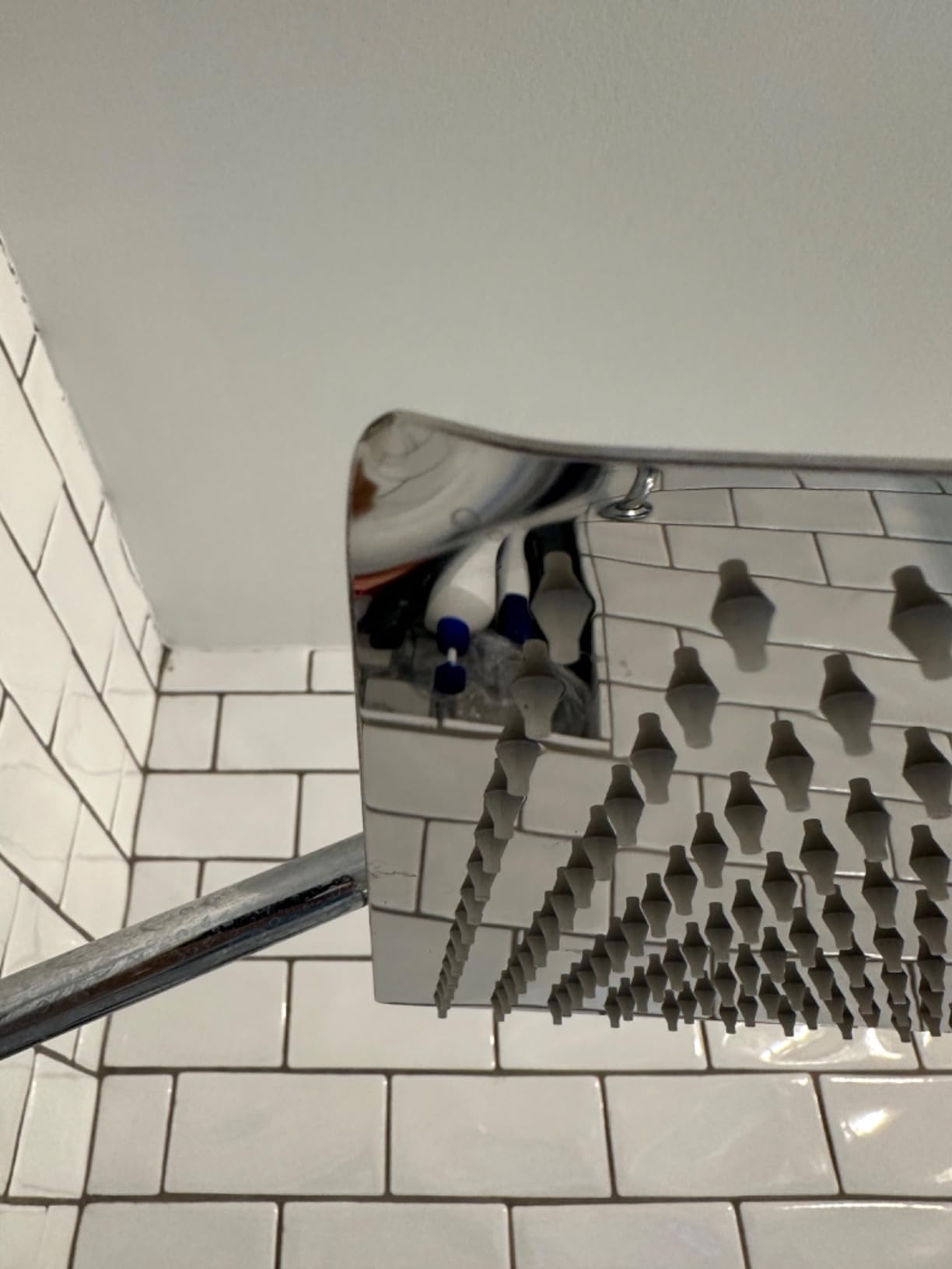 Rain Shower Head - 10 Inch High Pressure Shower Heads 304 Stainless Steel Ultra Thin Square Showerhead Pressure Boosting Design, Ceiling or Wall Mount customer photo 1