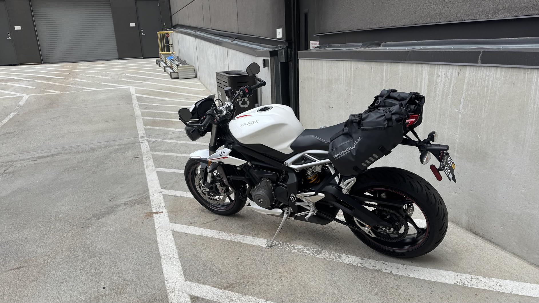 Rhinowalk Motorcycle Saddlebags 48L(24L*2) Waterproof Motorbike Side Bags, Travel Luggage Panniers with Shoulder Strap for Adventure & Sport Motorcycle Racks, 1 Pair customer photo 2