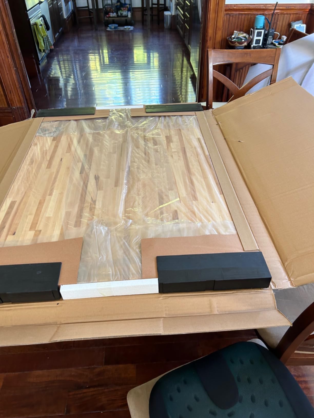 CONSDAN Butcher Block Countertop, 36 x 36 Inches, USA Grown Solid Hard Maple Hardwood, for Kitchen Island, Laundry Room, RV, Camper, Office Desk, Bar Table, Prefinished with Food-Safe Oil, 1.5