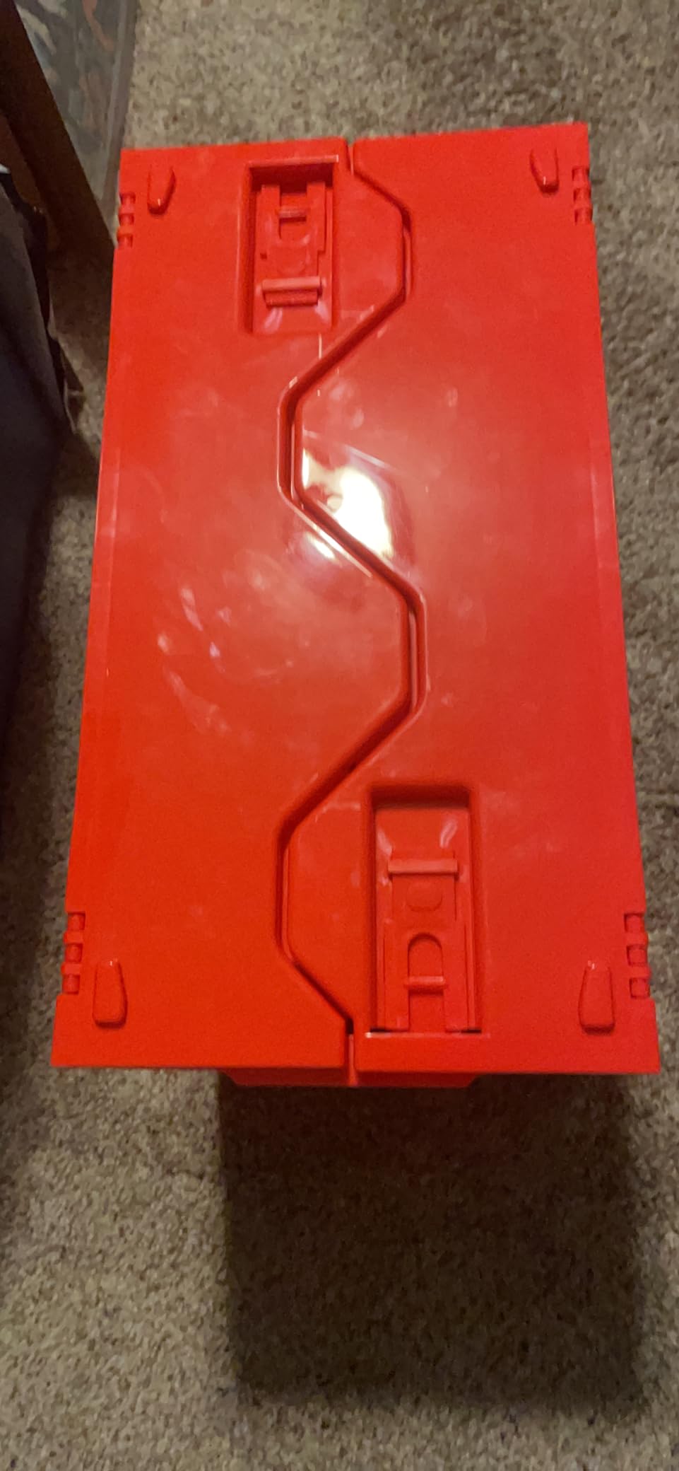 BCW Short Comic Book Bin, Holds 150 Comics Each, Red, 1 Pack | Each acid-free plastic bin holds 150 Current or Silver Age comics with a locking lid, movable partition, and ID slot. customer photo 1