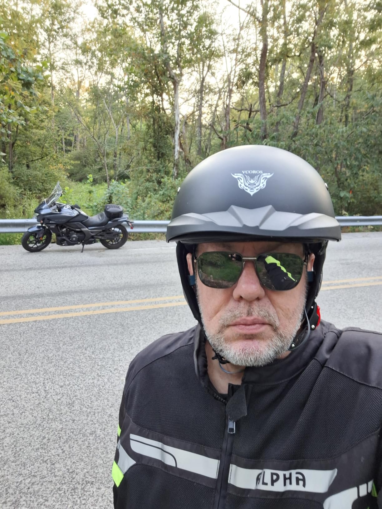 VCOROS VHF04 Half Helmet Adult Retro Open Face Motorcycle Helmets customer photo 1