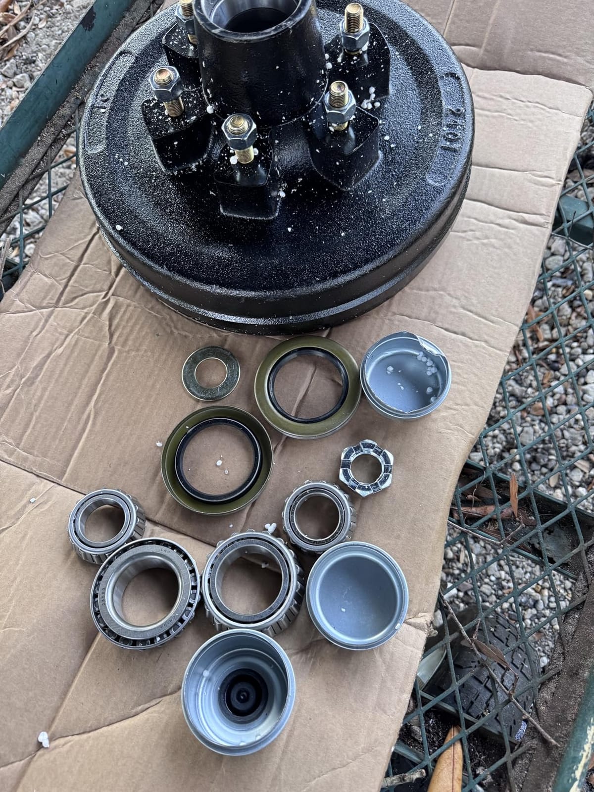 Trailer Axle Electric Brake Kit, 6-Hole, 5.5