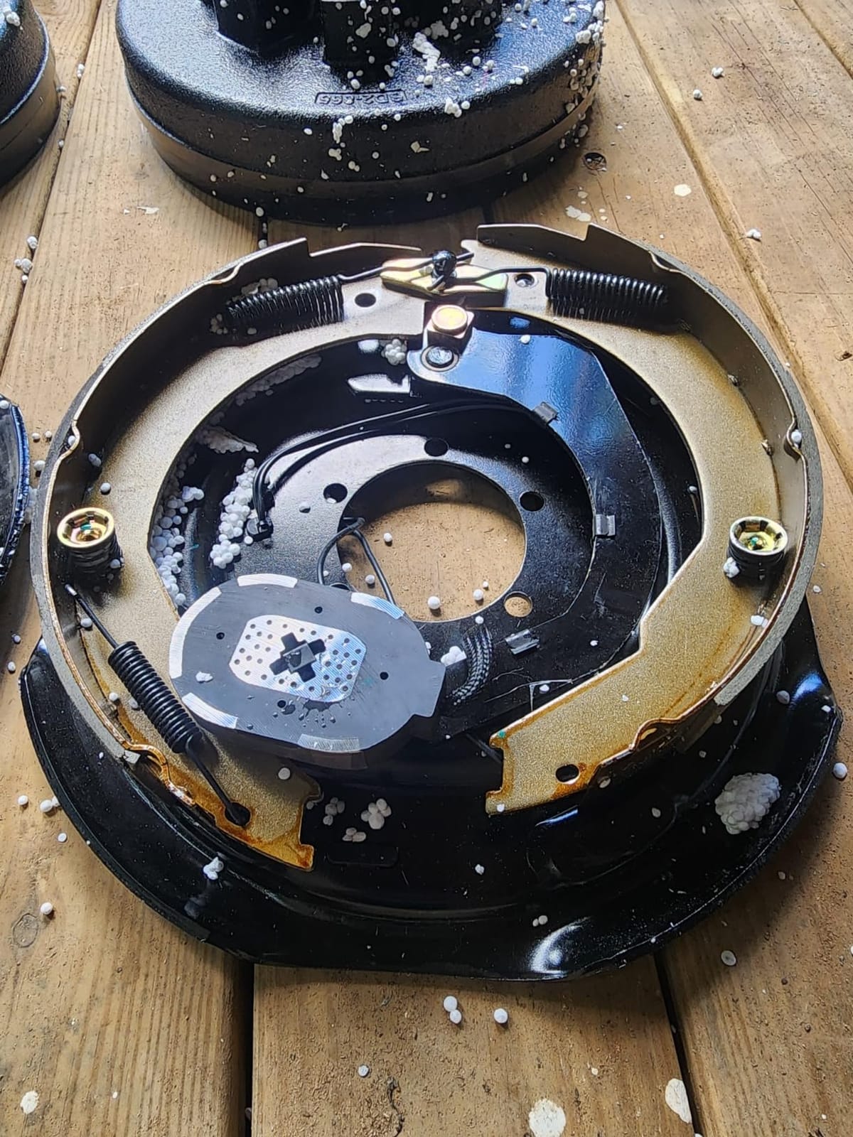 Trailer Axle Electric Brake Kit, Pair of 8-6.5