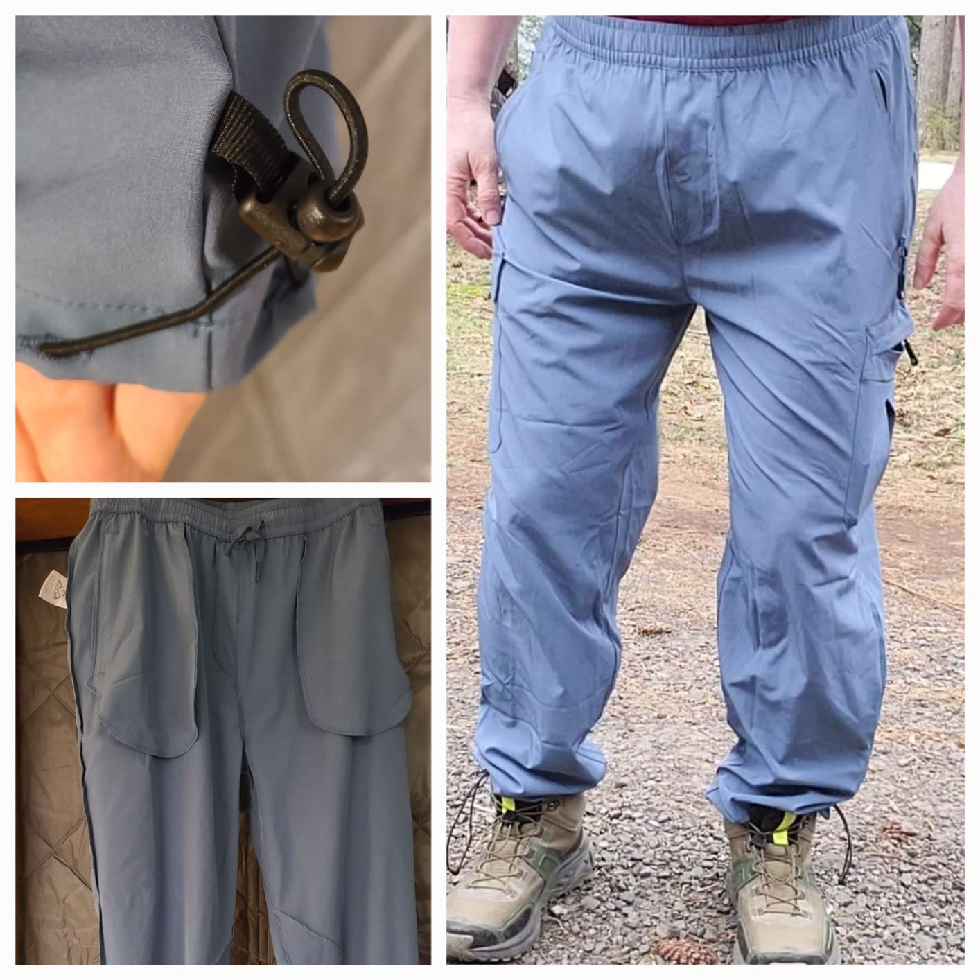 BGOWATU Hiking Pants for Men, Water Resistant Stretch Cargo Pants, Lightweight Quick Dry Outdoor Fishing Pants customer photo 1
