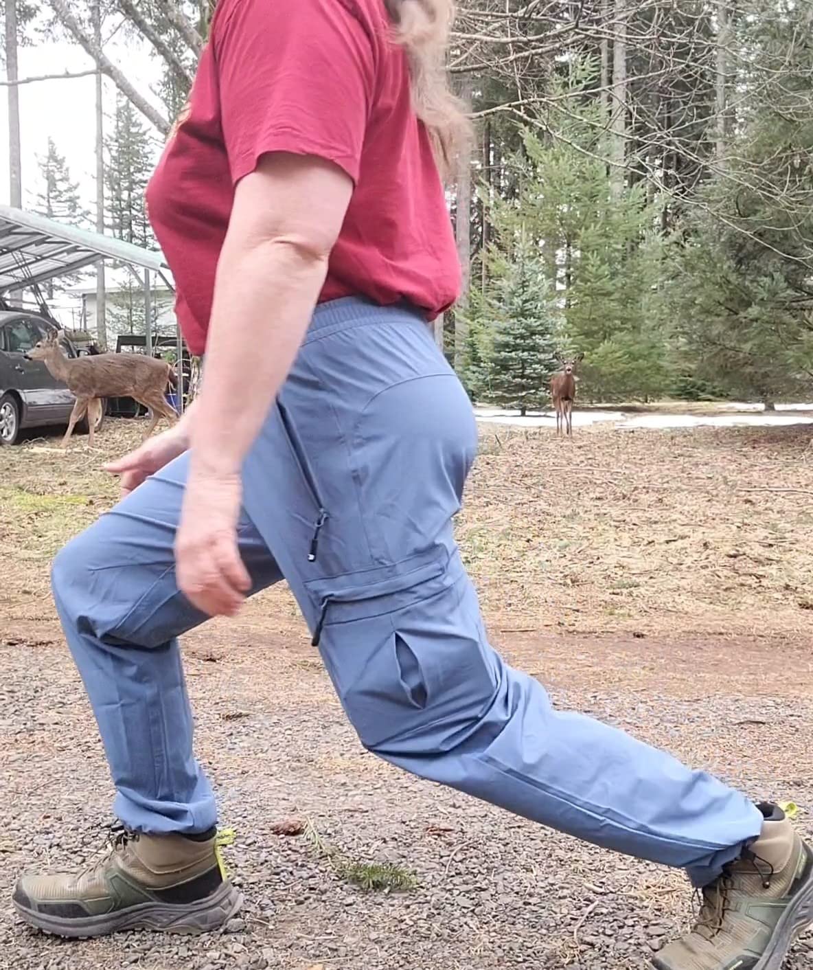 BGOWATU Hiking Pants for Men, Water Resistant Stretch Cargo Pants, Lightweight Quick Dry Outdoor Fishing Pants customer photo 2