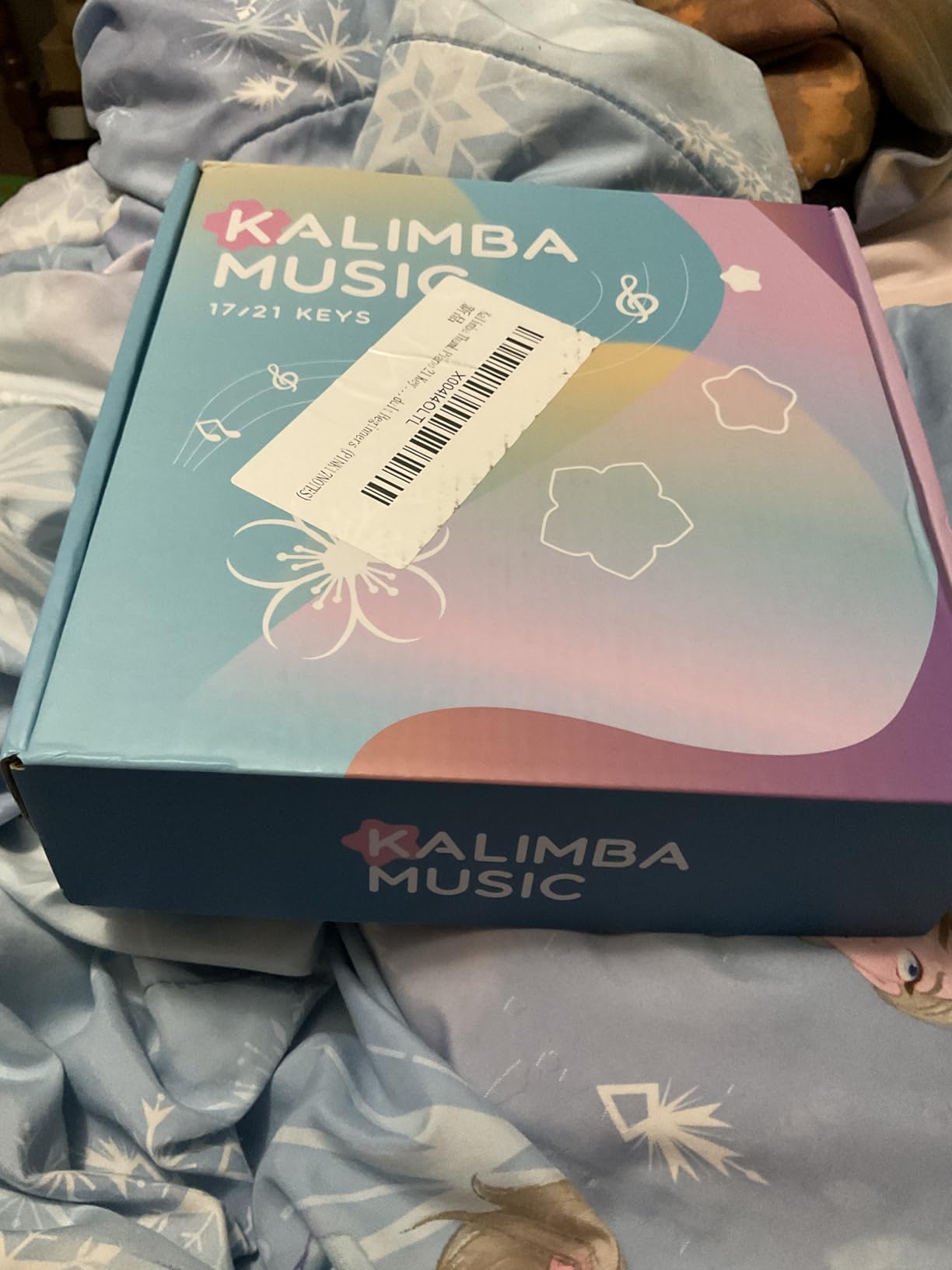 Kalimba Thumb Piano 17 Key with EVA Protective Case Full Kit, Sakura Shape Transparent Crystal Kalimba 17 Key, Professional Musical Instruments for Kid Adult Beginners (PINK17NOTES) customer photo 1