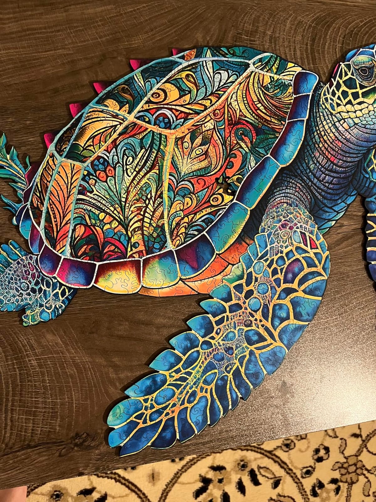 MYS Aurora Wooden Puzzles, Dolphin Jigsaw Puzzles 900 Pieces | Unique Shaped Wooden Puzzles for Adults and Kids, Family Game 23.3x22.5 Inch customer photo 1