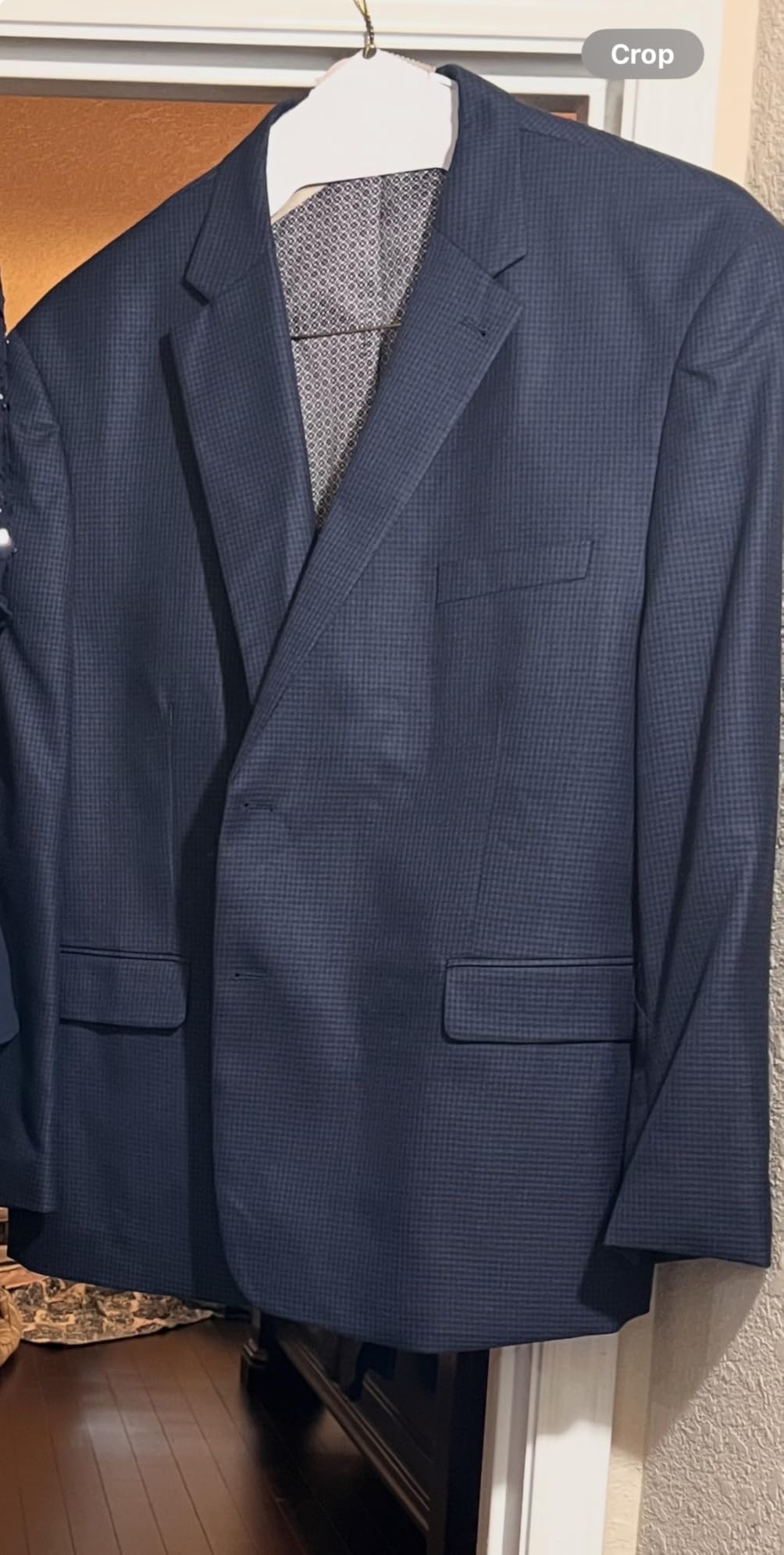 Men's Sport Coat Houndstooth Stretch Classic Fit 2-Button Blazer customer photo 2