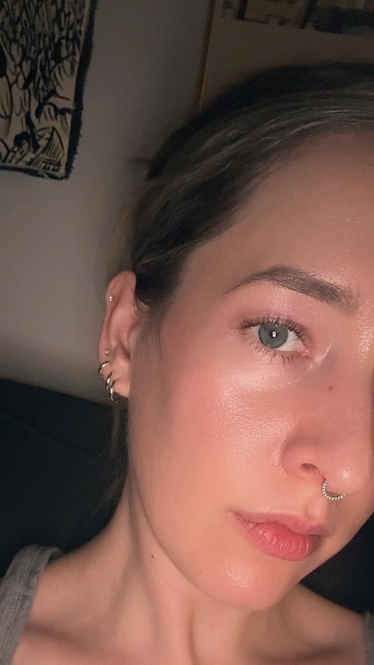 Small Gold Huggie Hoop Earrings Set for Women Men, Hypoallergenic 14K Gold Plated Hoop Earring Cartilage Earrings Stack Sets for Multiple Piercing Jewelry Cute Mini Tiny Lightweight Earrings for Sensitive Ears Everyday customer photo 2