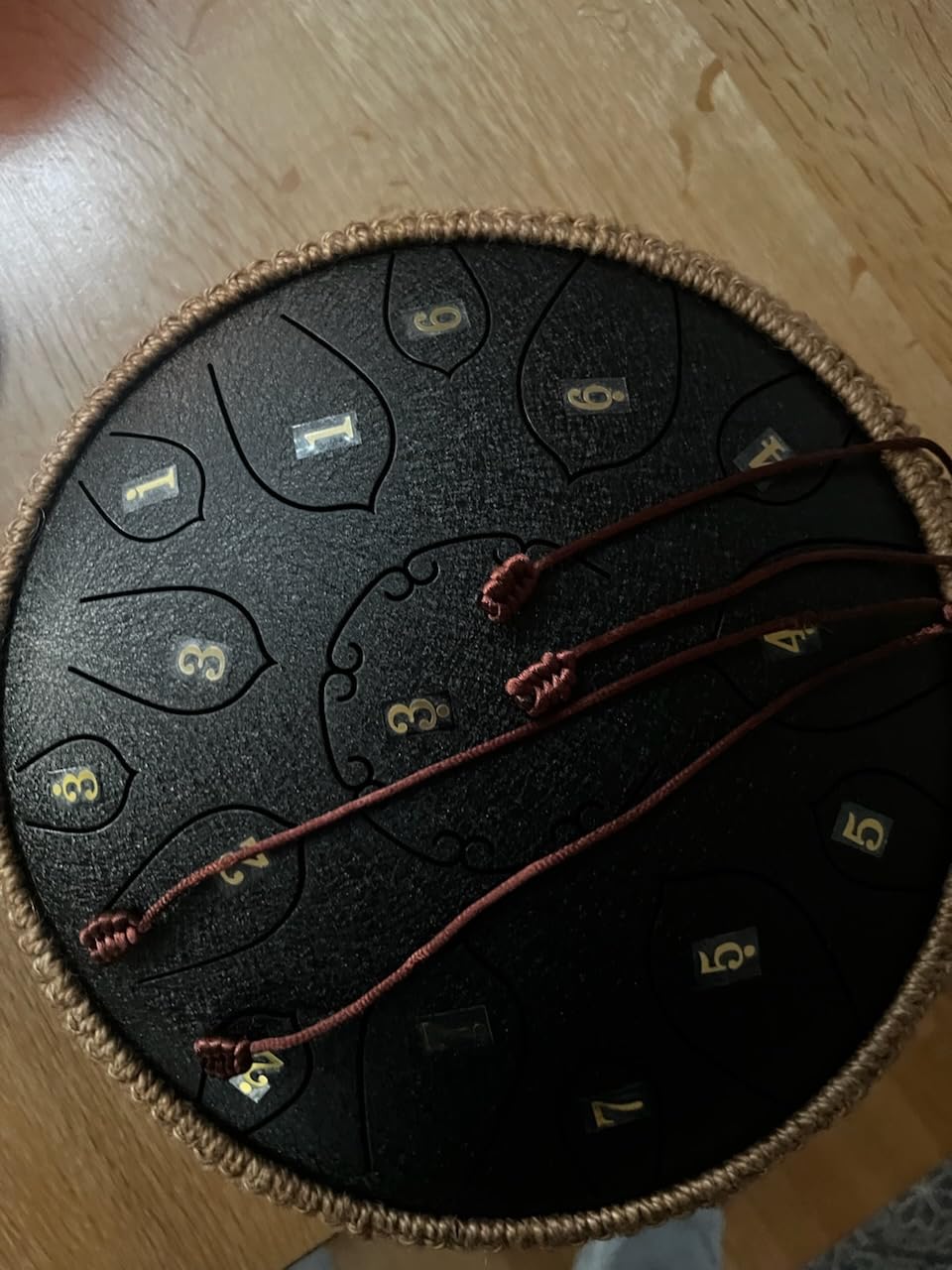 HOPWELL Steel Tongue Drum - 15 Note 12 Inch Tongue Drums - Percussion Instruments - Hand Pan Drum with Music Book, Drum Mallets and Carry Bag, D Major, Navy Blue customer photo 1
