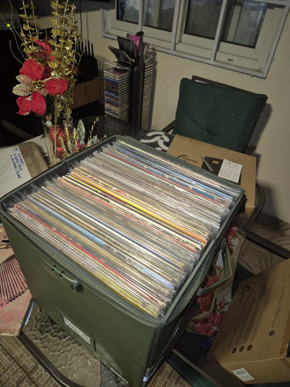 DocSafe Vinyl Record Storage Box with Lock, Fireproof & Water Resistant for 100+ Single Records (12-inch) customer photo 2