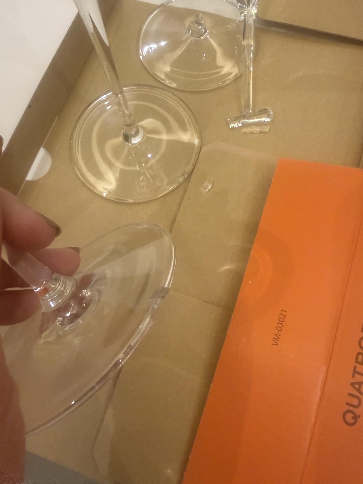 Stolzle Lausitz Quatrophil Champagne Glasses Crystal, 9 3/4 oz, Set of 4 customer photo 2