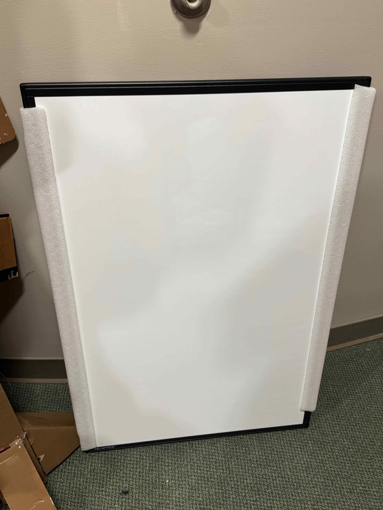 Mobile Whiteboard Standing - 36 X 24 Inches Magnetic Rolling White Board, Height Adjustable Dry Erase Board on Wheels with Flip Chart Hooks, Black customer photo 2
