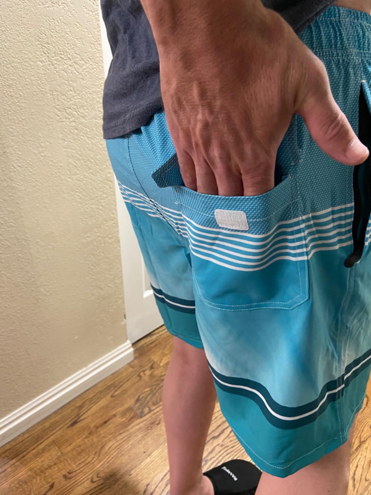 SILKWORLD Mens Swim Trunks Quick Dry Compression Liner 2 in 1 Swimsuit customer photo 1