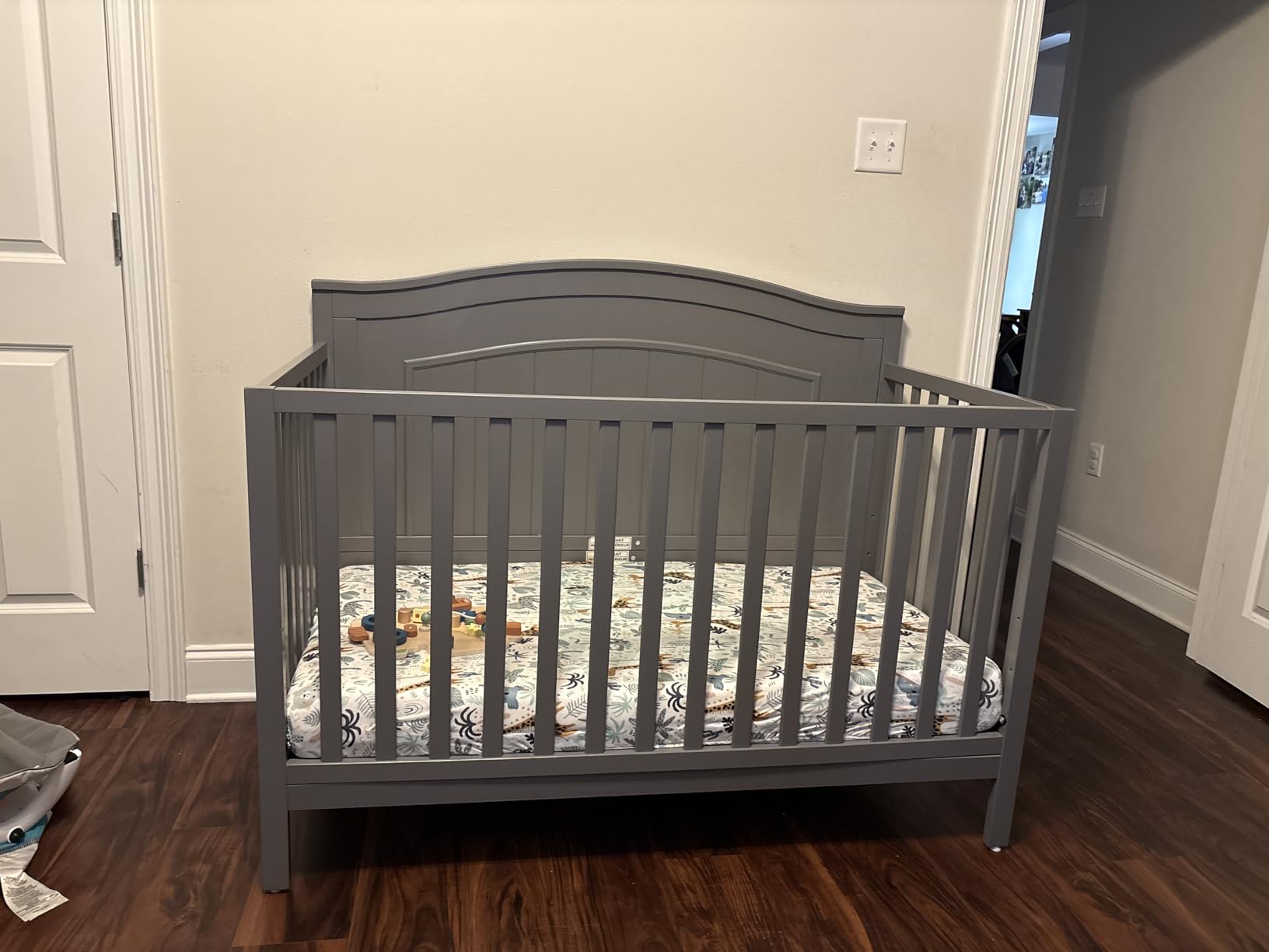 Oxford Baby Nolan 4-in-1 Convertible Crib, Dove Gray, GreenGuard Gold Certified customer photo 2