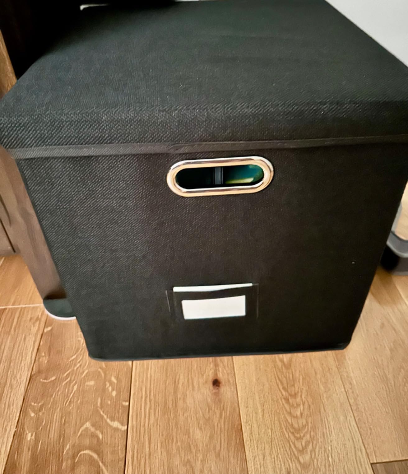 Vinyl Record Storage Box Set of 2 - Album Storage Holds 100+ Single Records customer photo 1