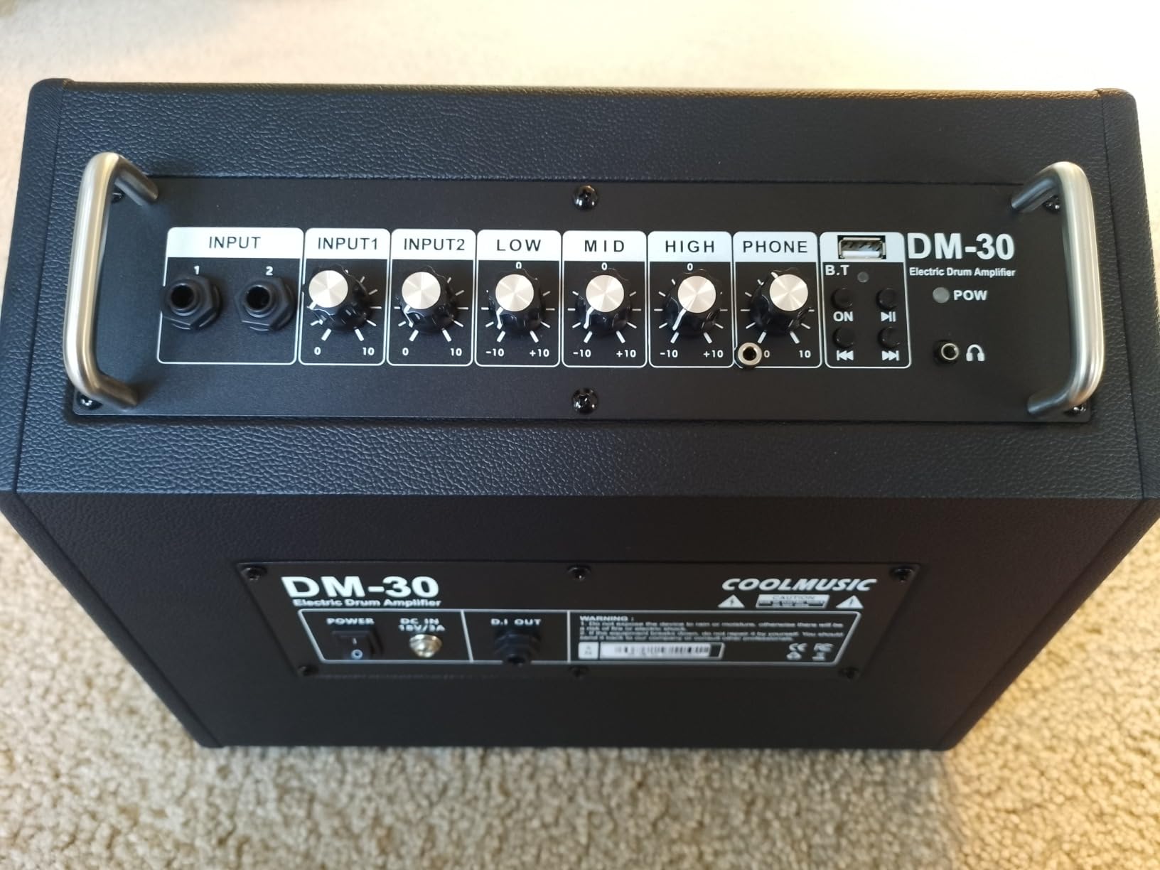 Coolmusic Keyboard AMP 30W Electric Drum Amplifier Speaker,with 3-Year Warranty customer photo 2