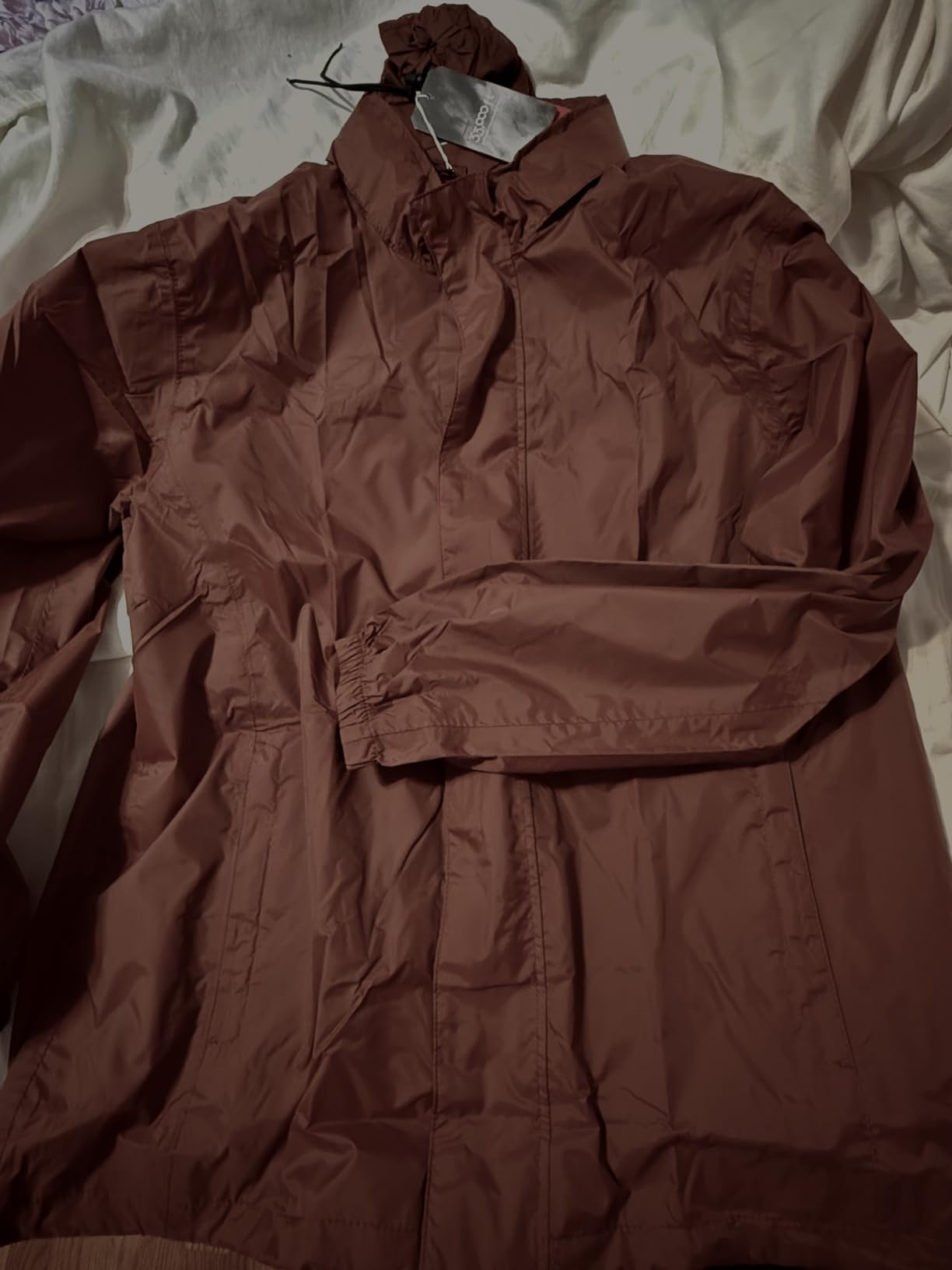 33,000ft Men's Packable Rain Jacket Lightweight Waterproof Golf Raincoat customer photo 1
