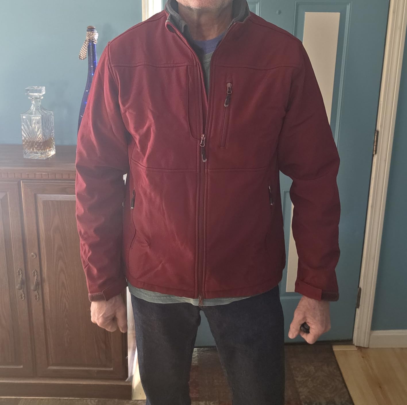 33,000ft Men's Lightweight Softshell Jacket Fleece Waterproof Windbreaker customer photo 2