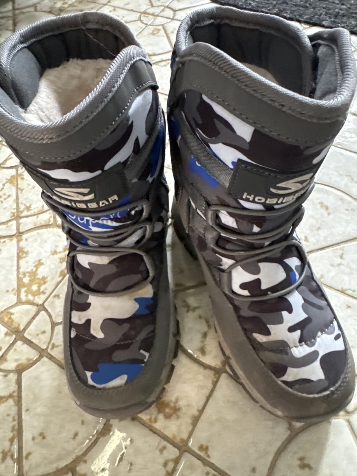 GUBARUN Boys Snow Boots Winter Waterproof Slip Resistant Cold Weather Shoes (Toddler/Little Kid/Big Kid) customer photo 1