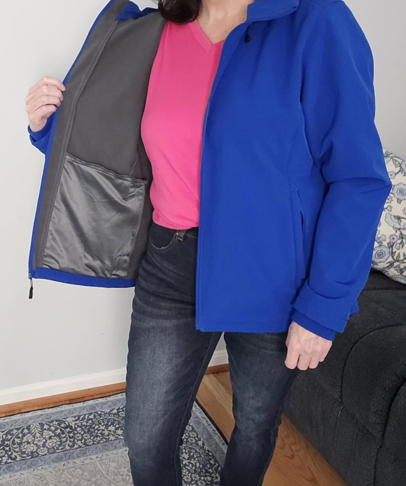 Outdoor Ventures Women's Softshell Jacket Fleece Lined Waterproof Rain Coat customer photo 1