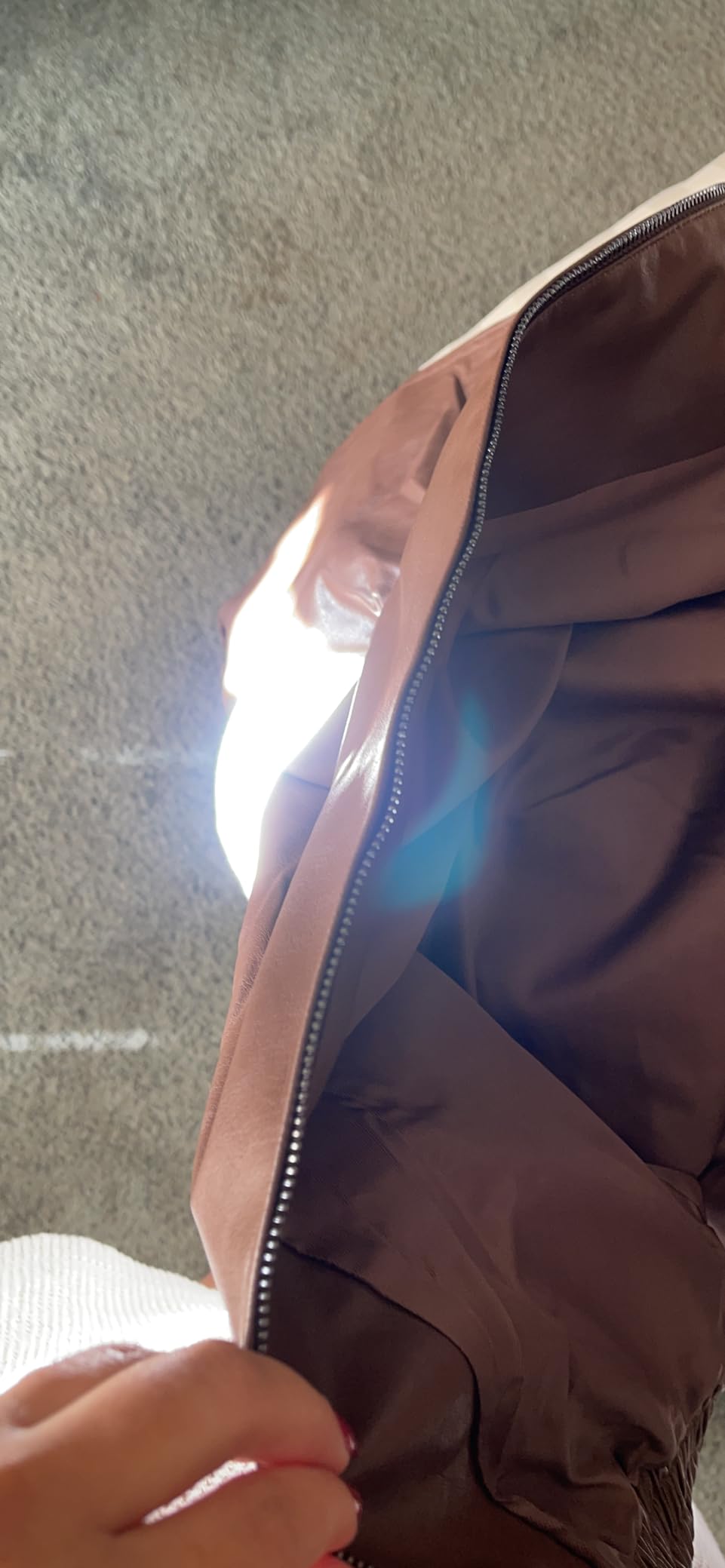 AUTOMET Women's Oversized Faux Leather Jacket for Fall and Winter customer photo 1