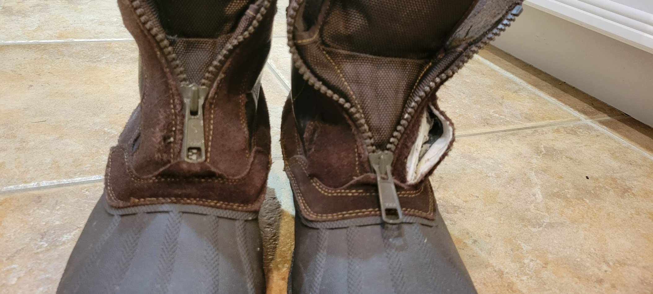 NORTIV 8 Men's Zip Winter Snow Boots Slip on customer photo 2