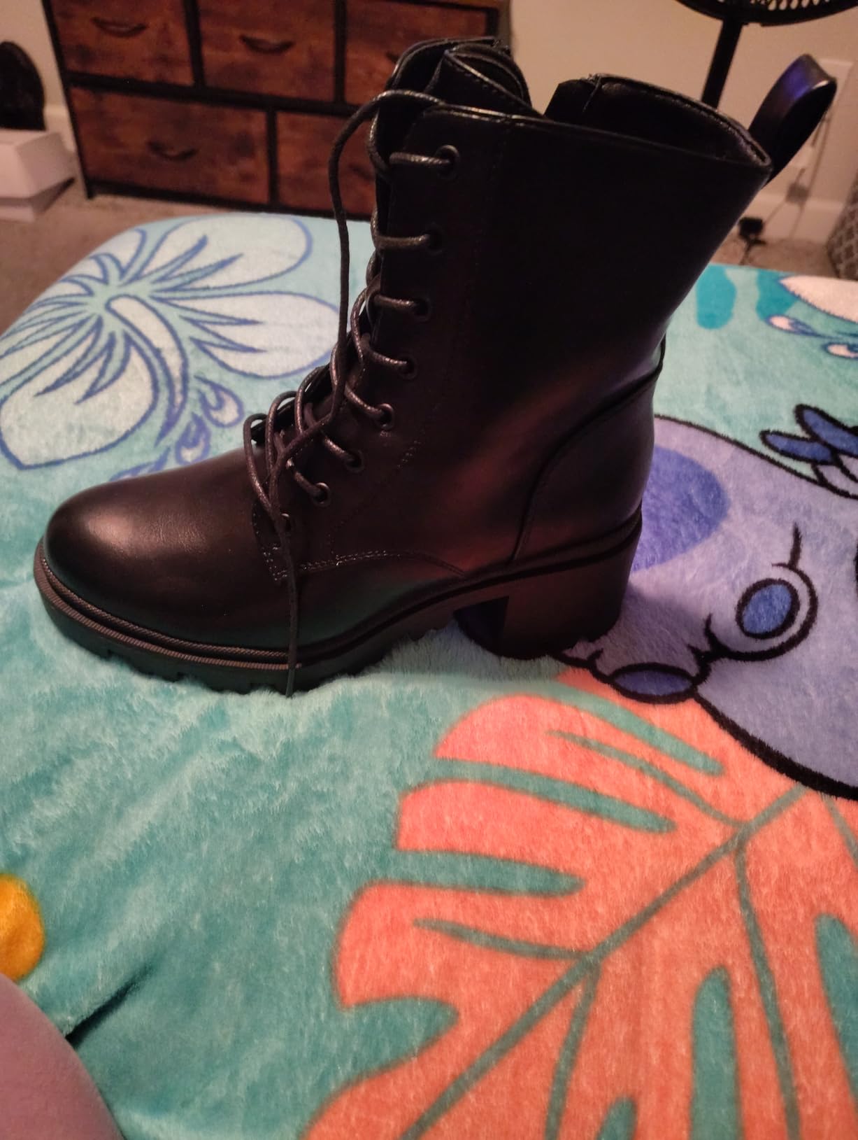 DREAM PAIRS Women's Ankle Boots Lace Up Combat Booties customer photo 2
