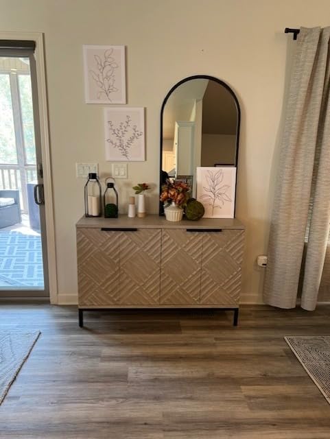 Dewfig Arched Window Wall Mirror, 42