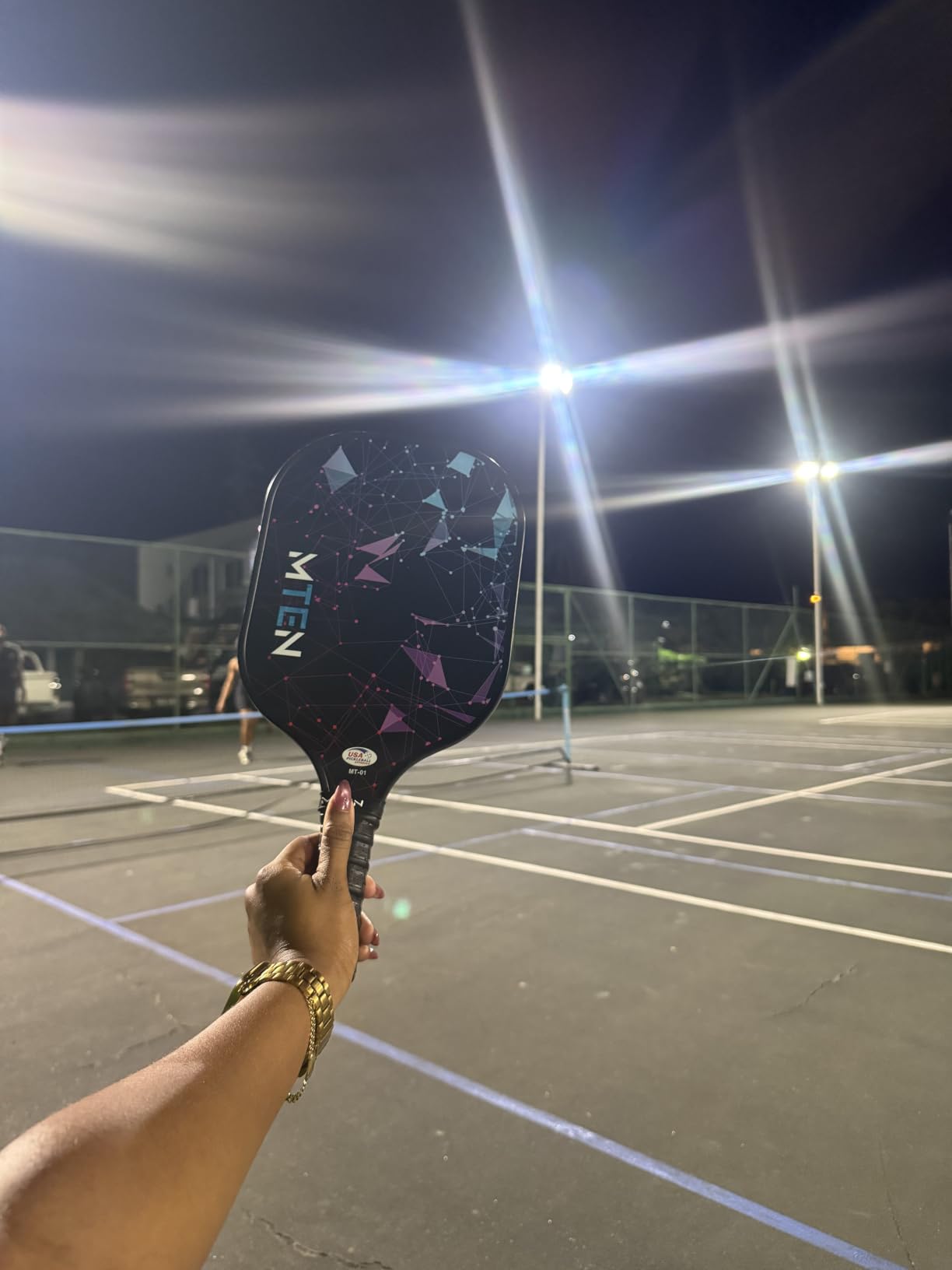 MTEN Pickleball Paddles Set of 2/4/1, USAPA Approved Fiberglass Rackets | Lightweight Set for Men, Women, Beginners & Intermediate customer photo 1