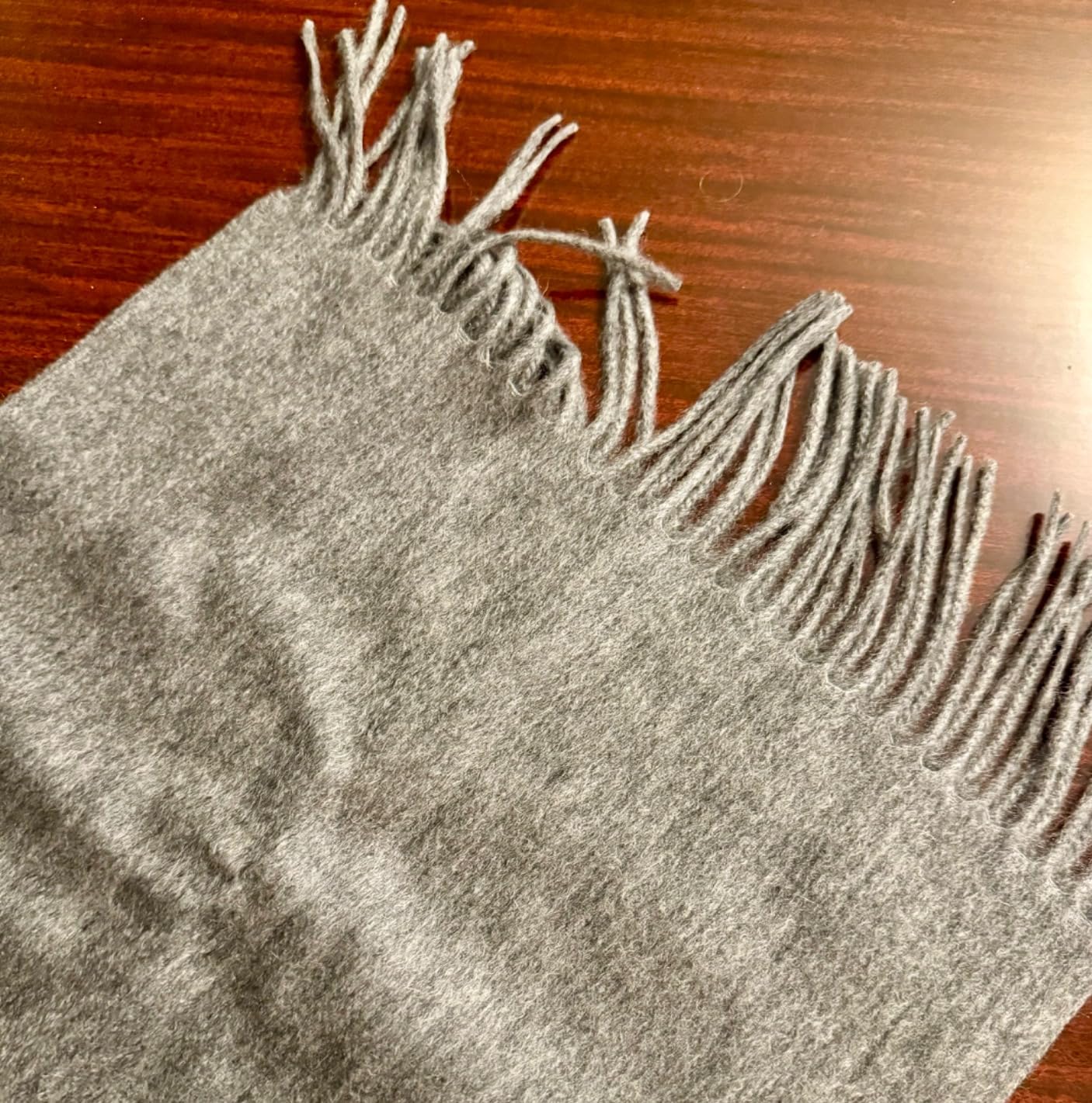 Villand Pure 100% Cashmere Scarf with Fringed Edges, Ultra Soft Large Cashmere Shawl Wrap for Women and Men customer photo 2